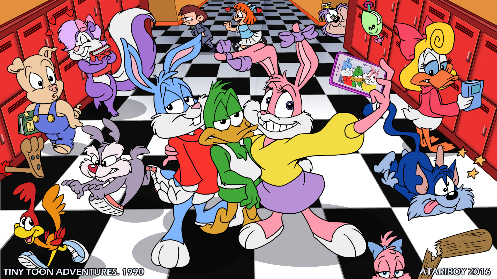 1920x1080 I Heart Tiny Toon Adventures. by Atariboy - Fur Affinity [dot] net