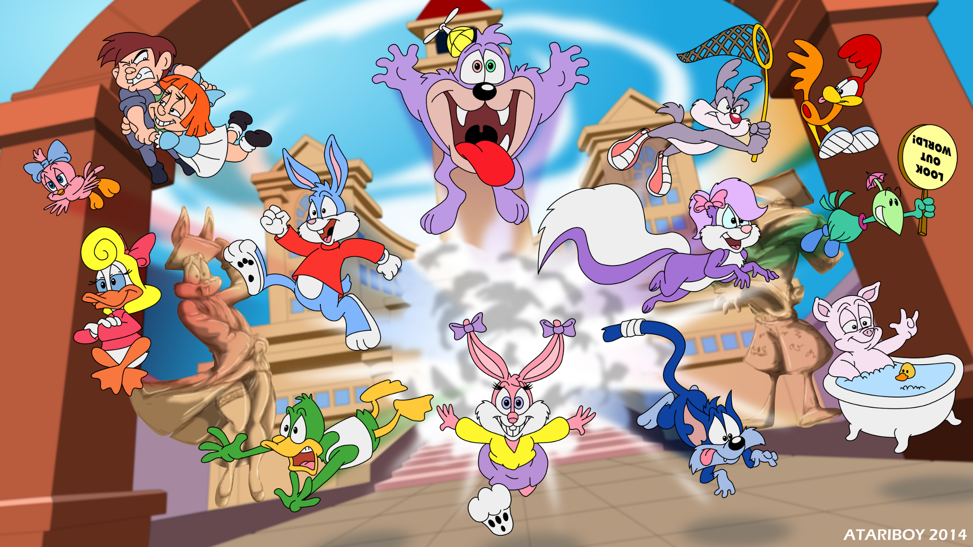 1920x1080 Tiny Toon Adventures Time Phase 2 Color. by Atariboy - Fur Affinity [dot] net
