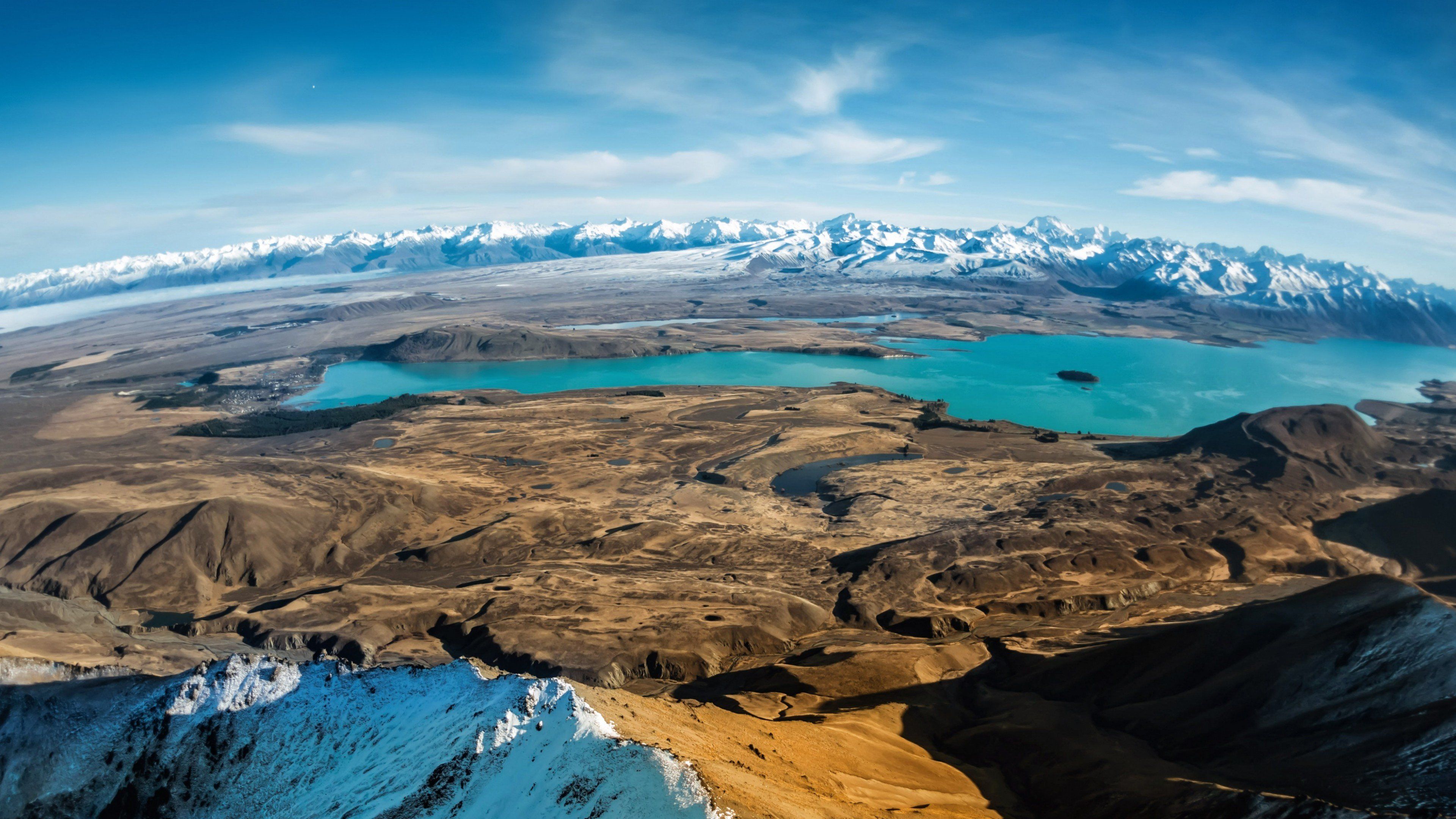 3840x2160 Lake Tekapo in South Island of New Zealand Wallpaper 4k Ultra HD