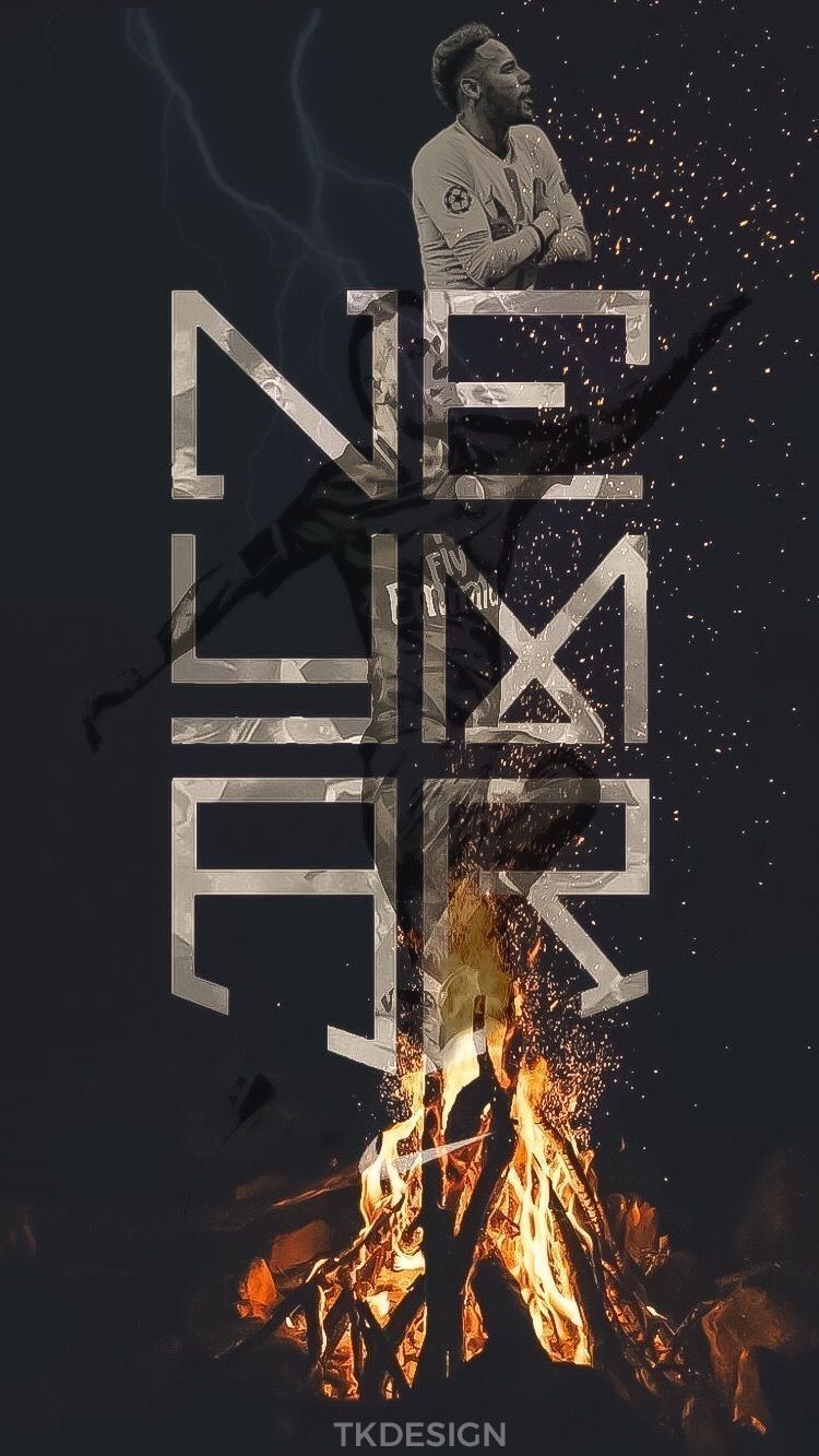 750x1333 Neymar jr logo Wallpaper Download