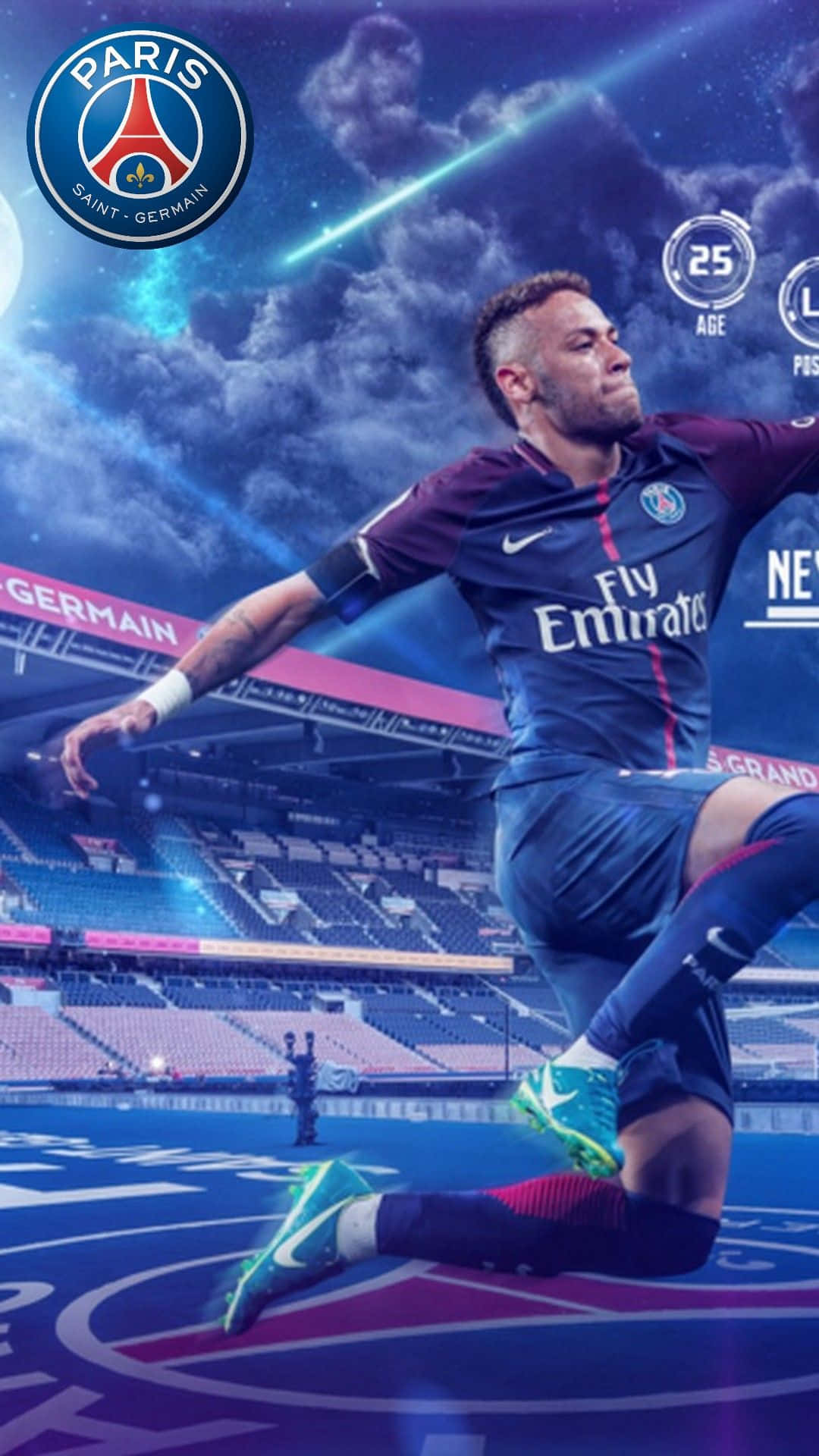 1080x1920 Download Neymar Jumping iPhone Wallpaper