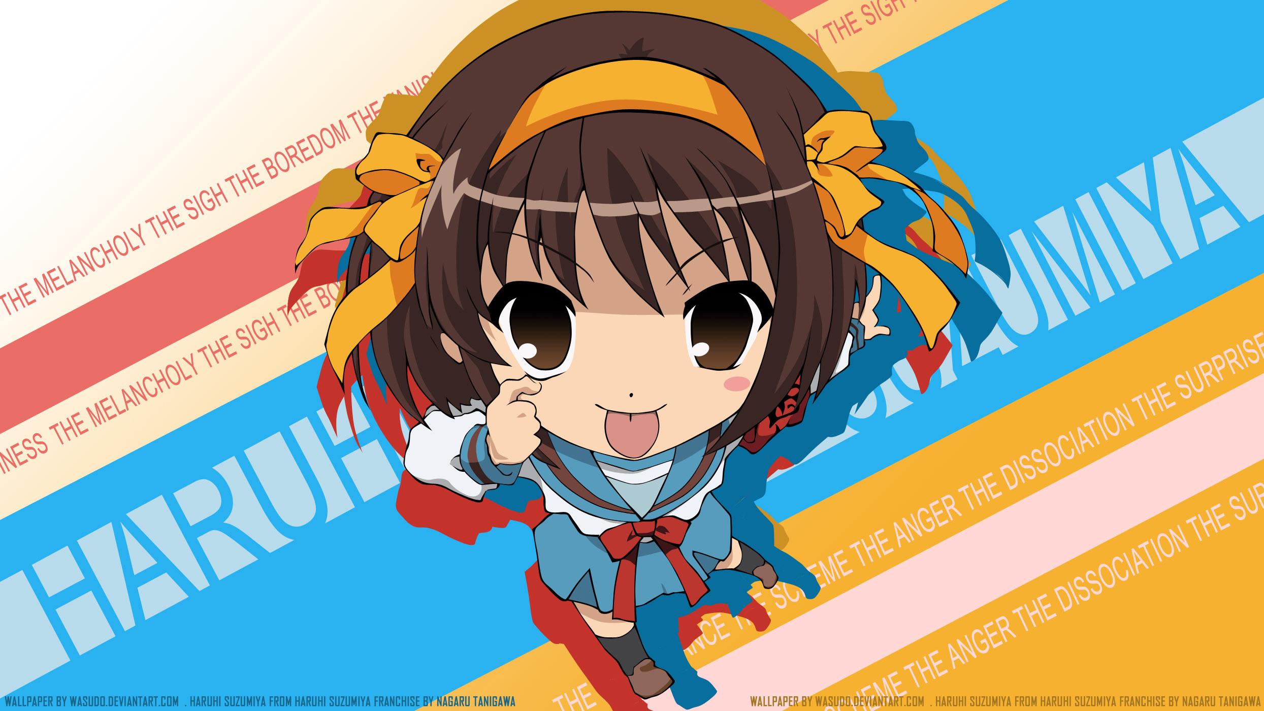 2489x1400 The Melancholy of Haruhi Suzumiya, Suzumiya Haruhi wallpaper
