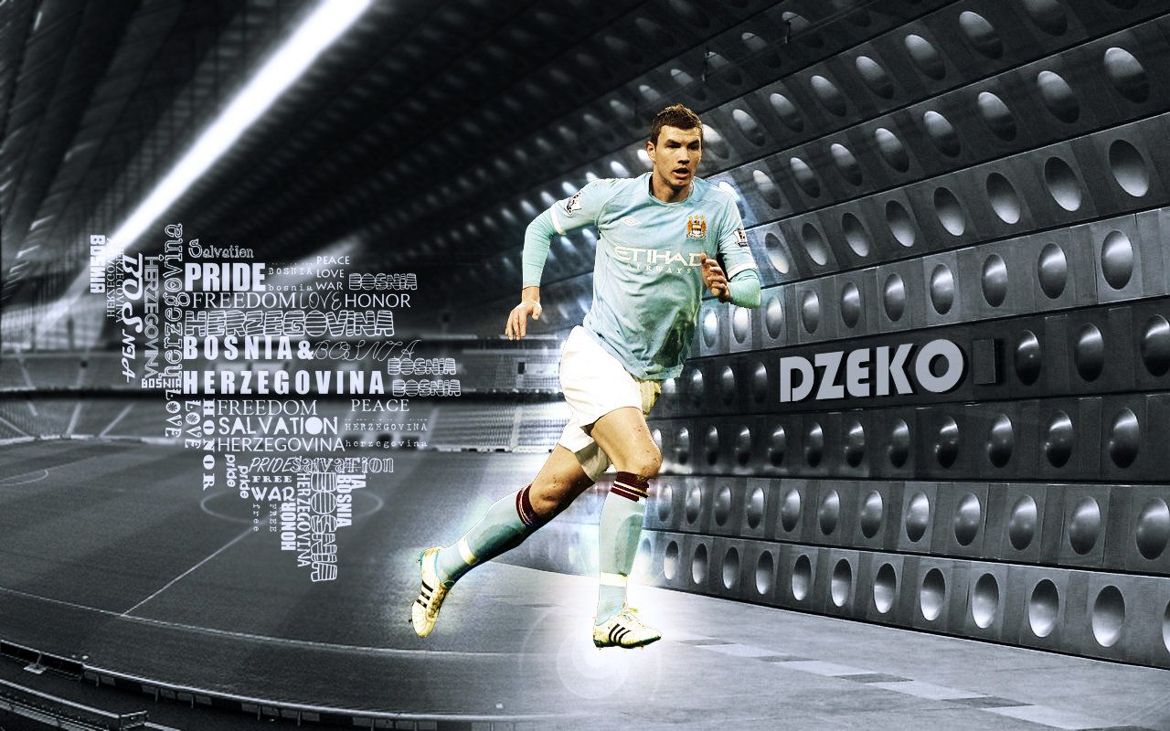 1280x800 Edin Dzeko Football Wallpaper