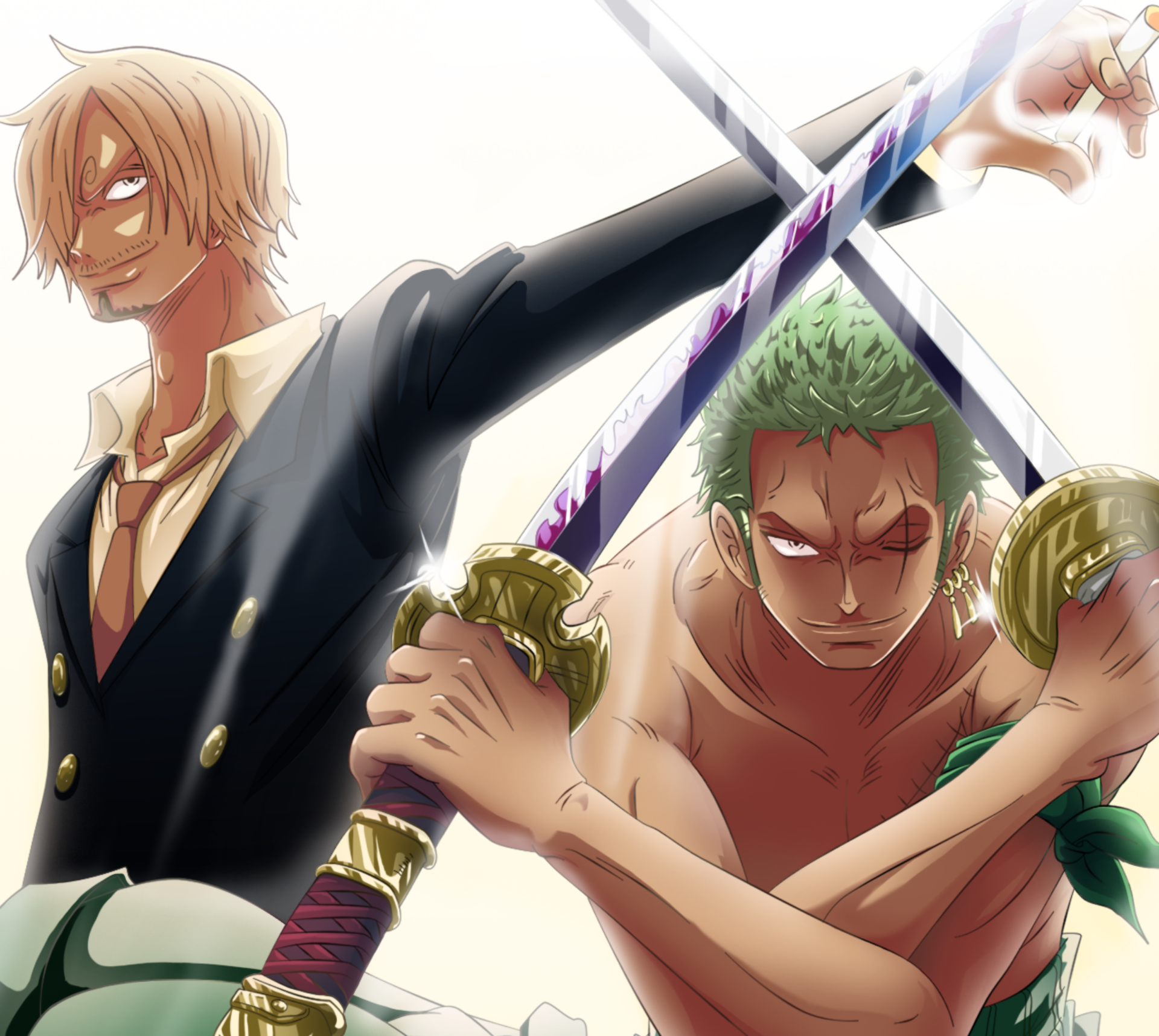 1920x1716 Zoro And Sanji Wallpaper