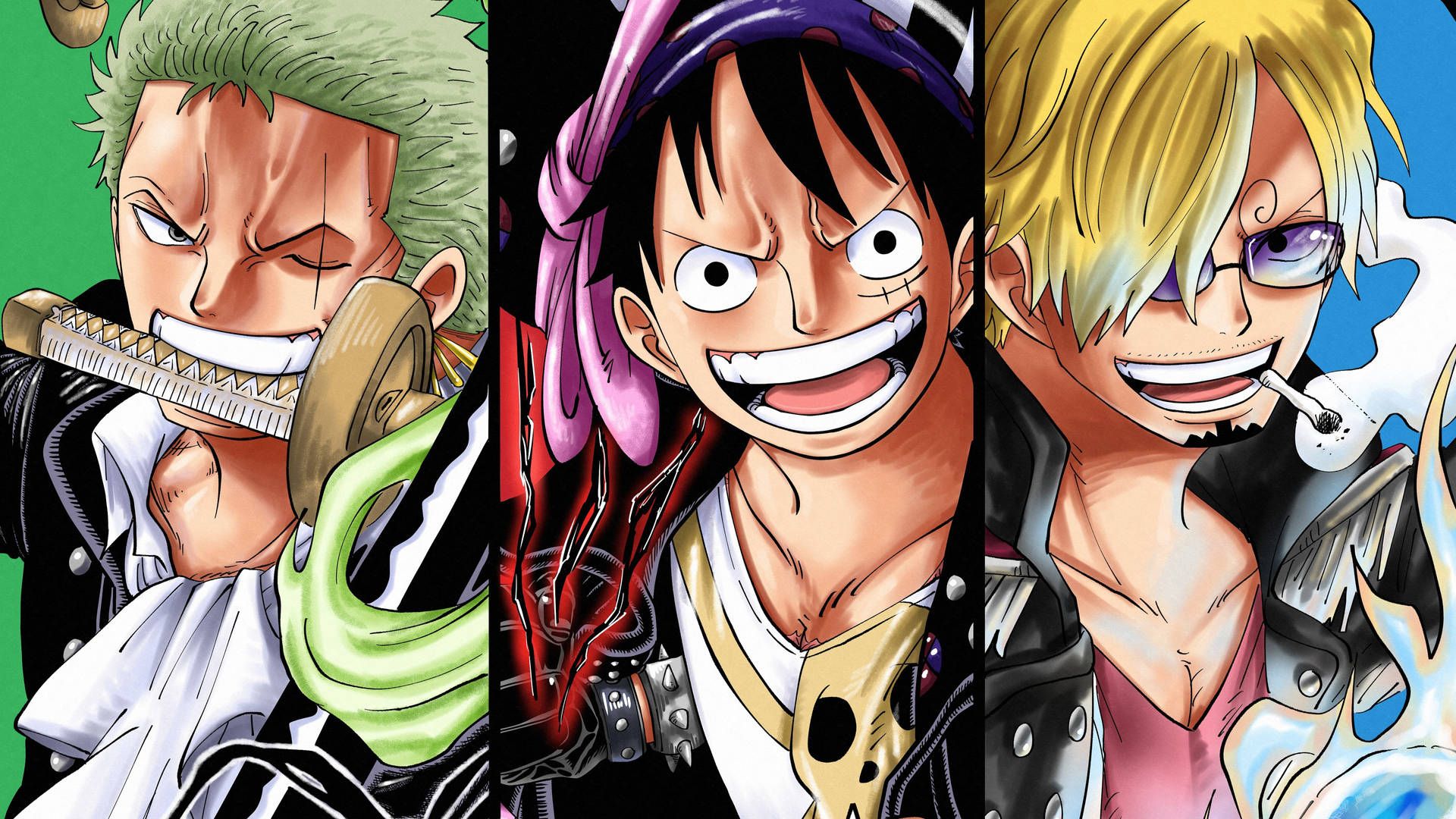 1920x1080 Download Luffy Zoro Sanji Trio One Piece Desktop Wallpaper