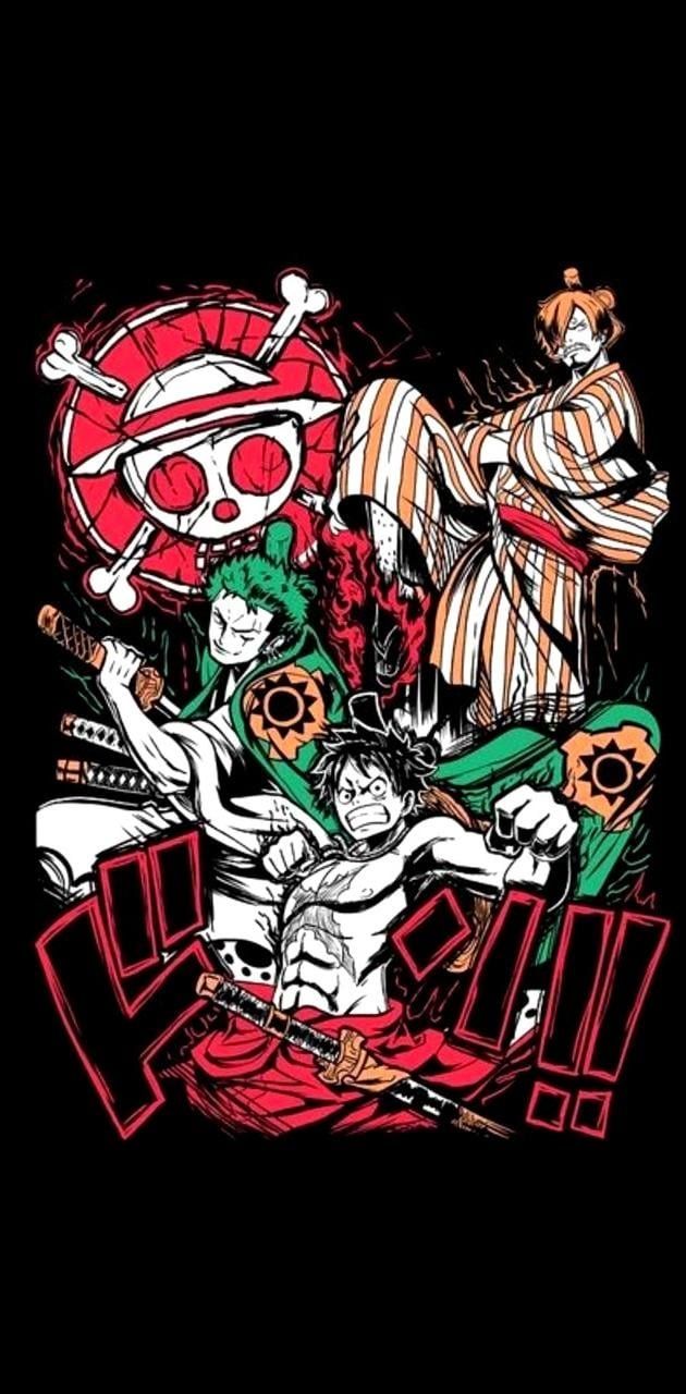 630x1280 Luffy Zoro Sanji Wallpaper Download