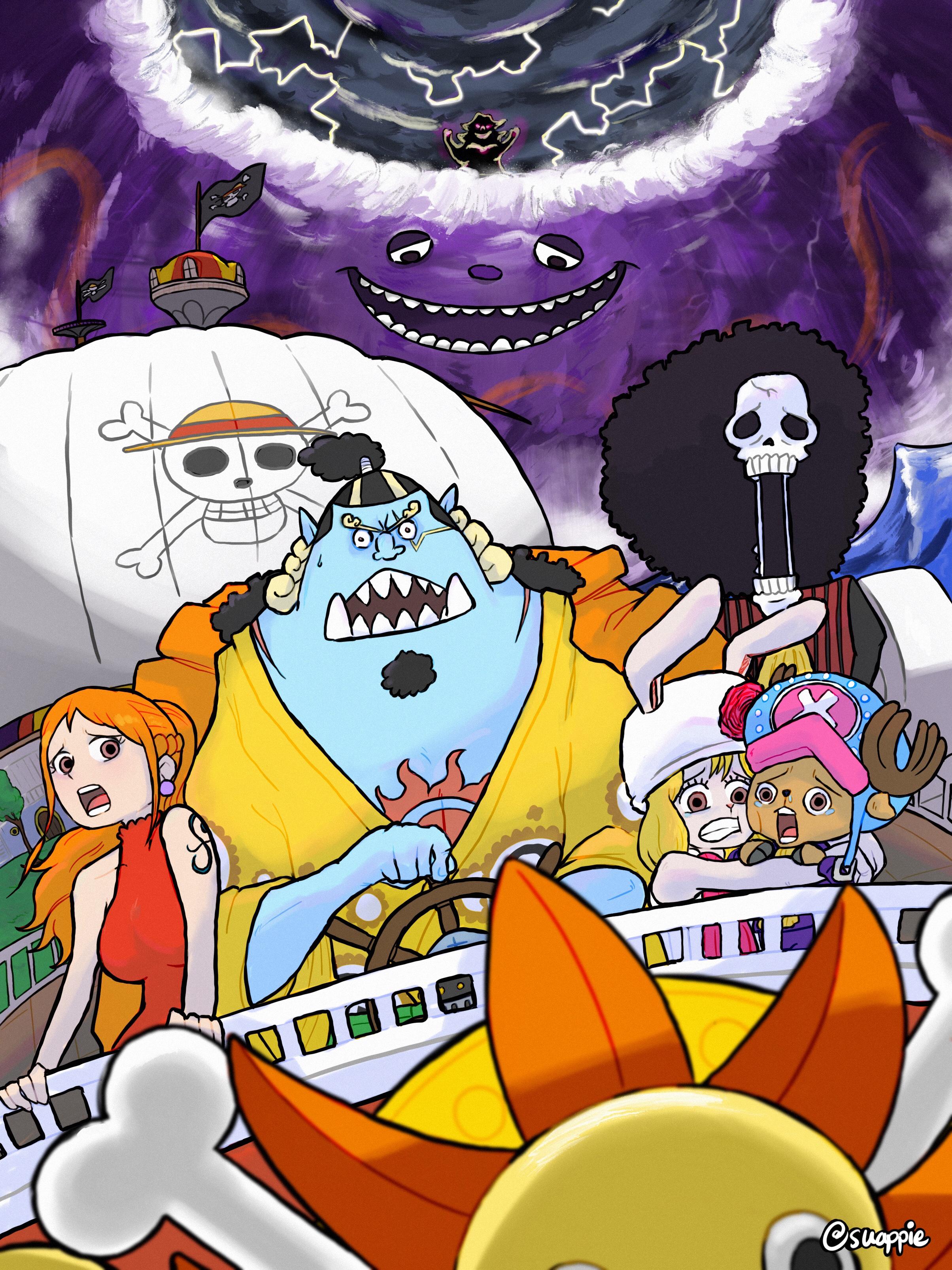 2408x3211 Drew the Big Mom chase from Whole Cake Island