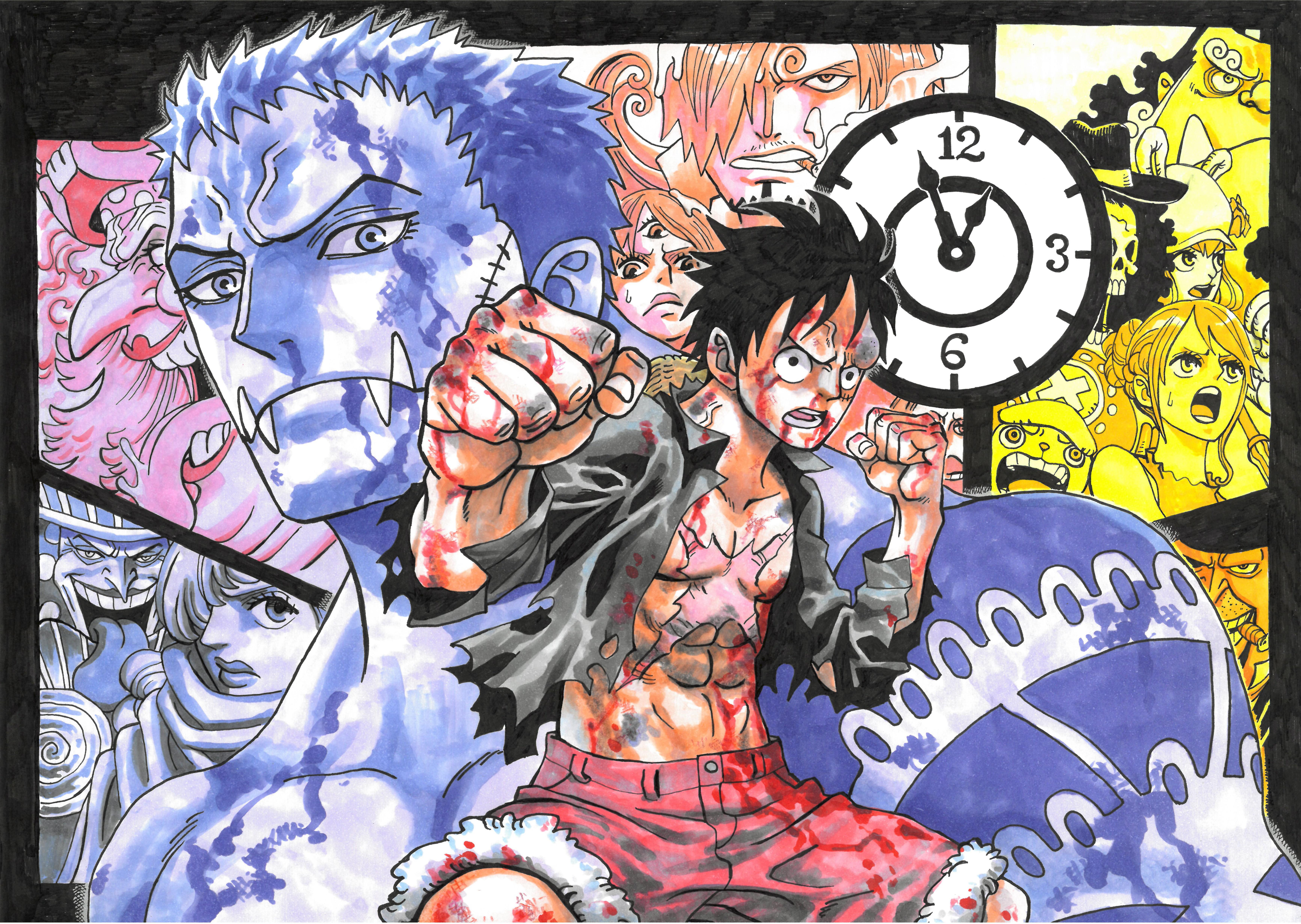 6931x4922 Drew a poster for the Whole Cake Island arc