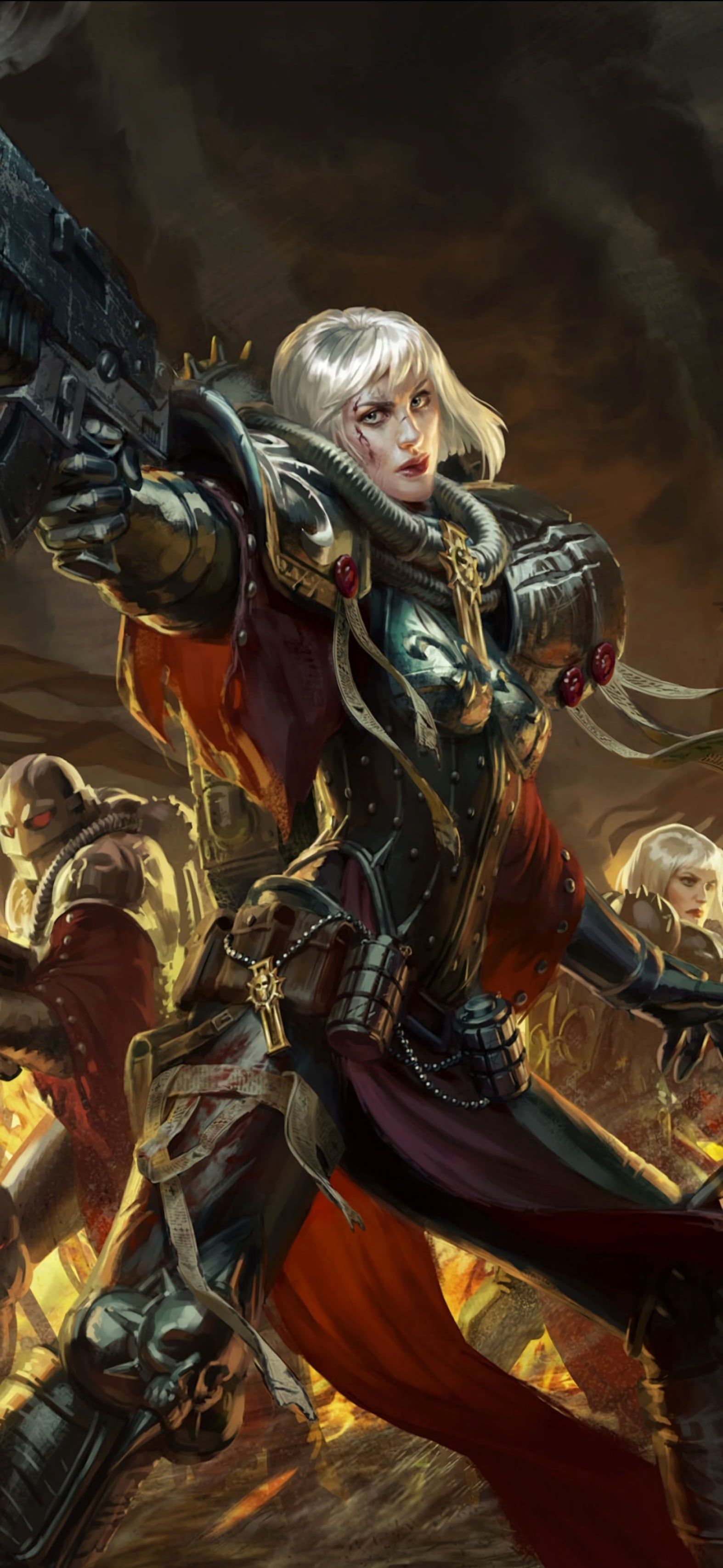 1574x3412 Warhammer 40k, Battle Sisters wallpaper