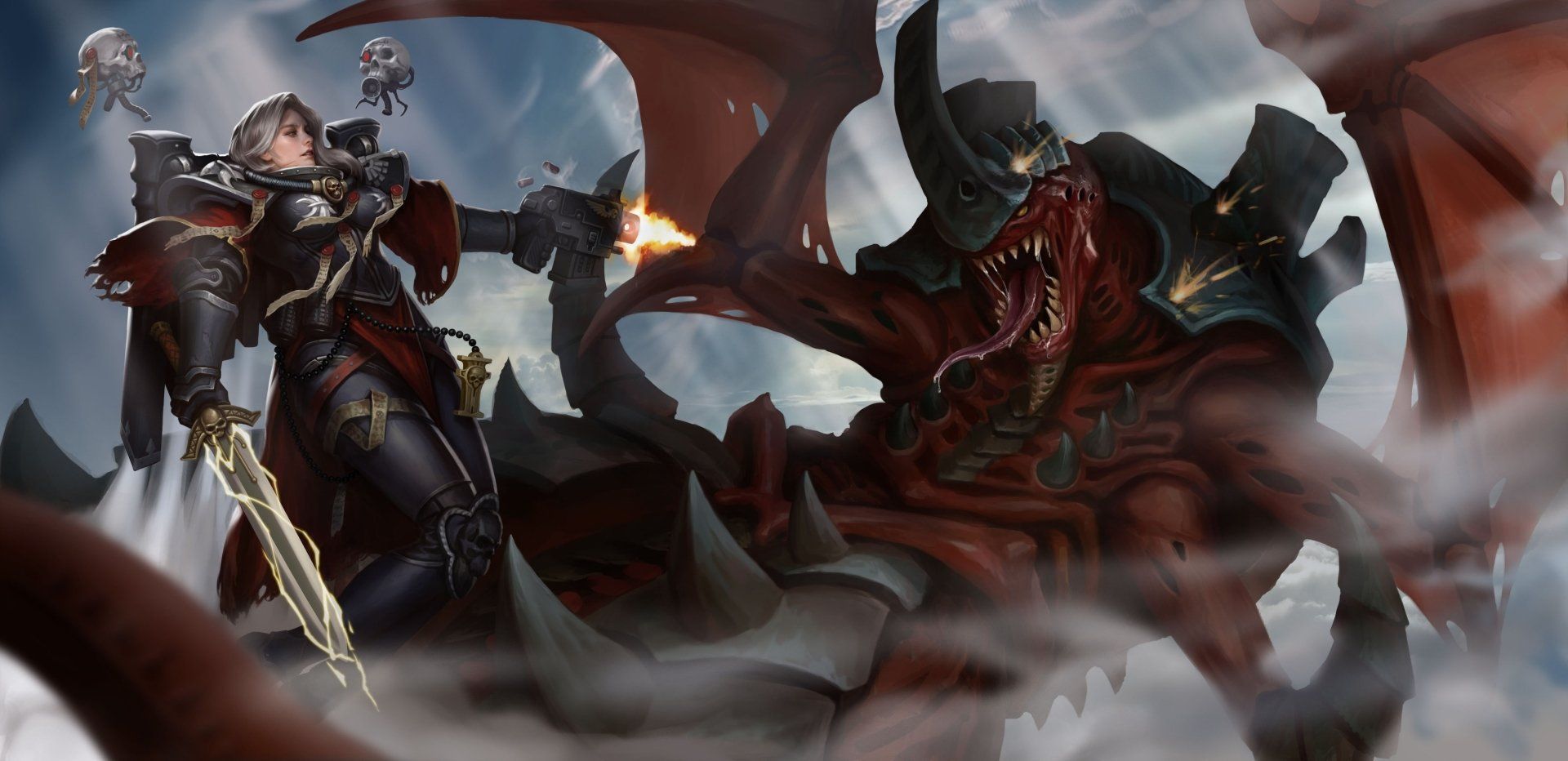 1920x932 Adeptus Sororitas HD Wallpaper and Background