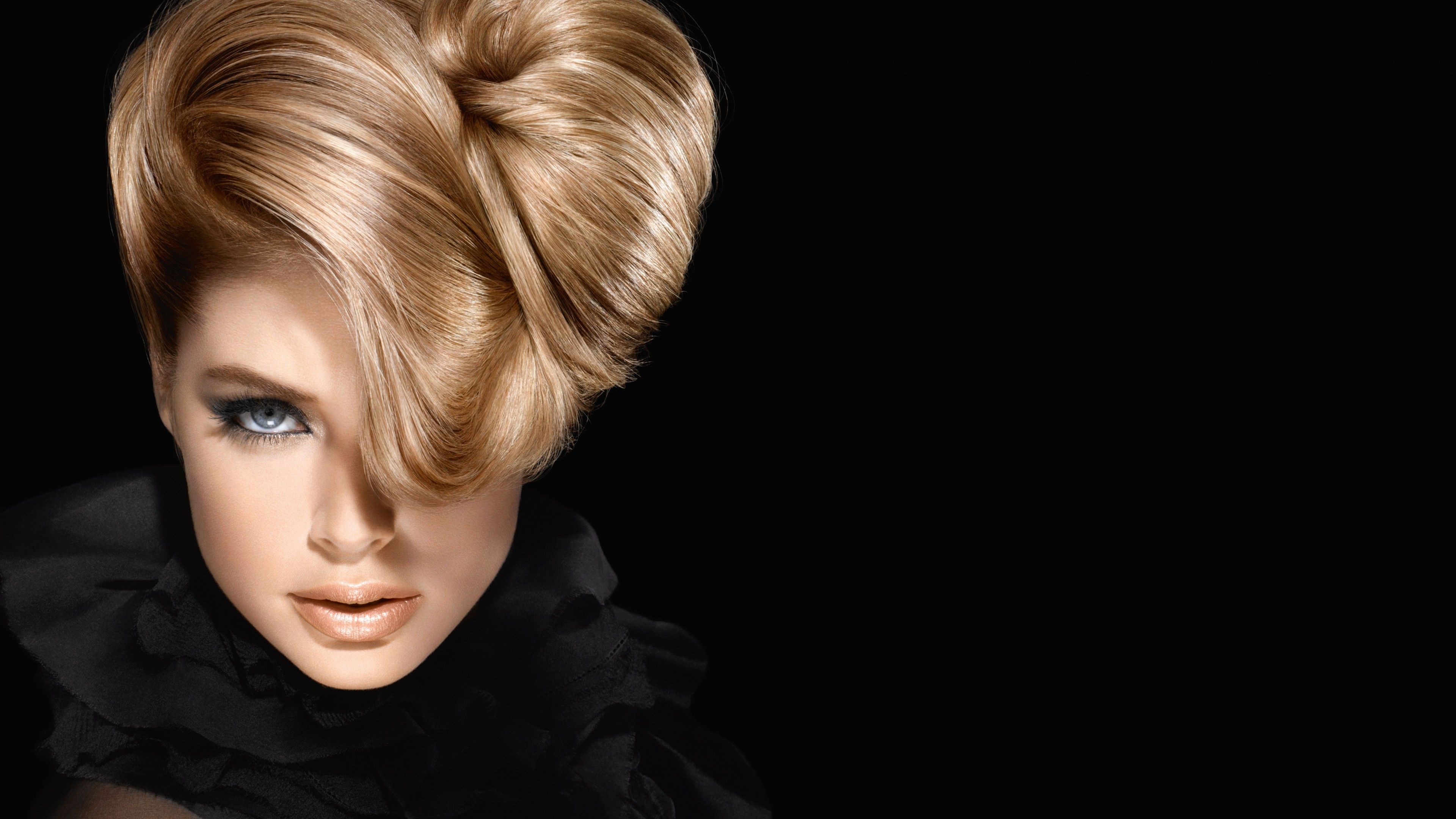 3840x2160 Wallpaper Doutzen Kroes, fashion model, Loreal, makeup, hairstyle, Celebrities