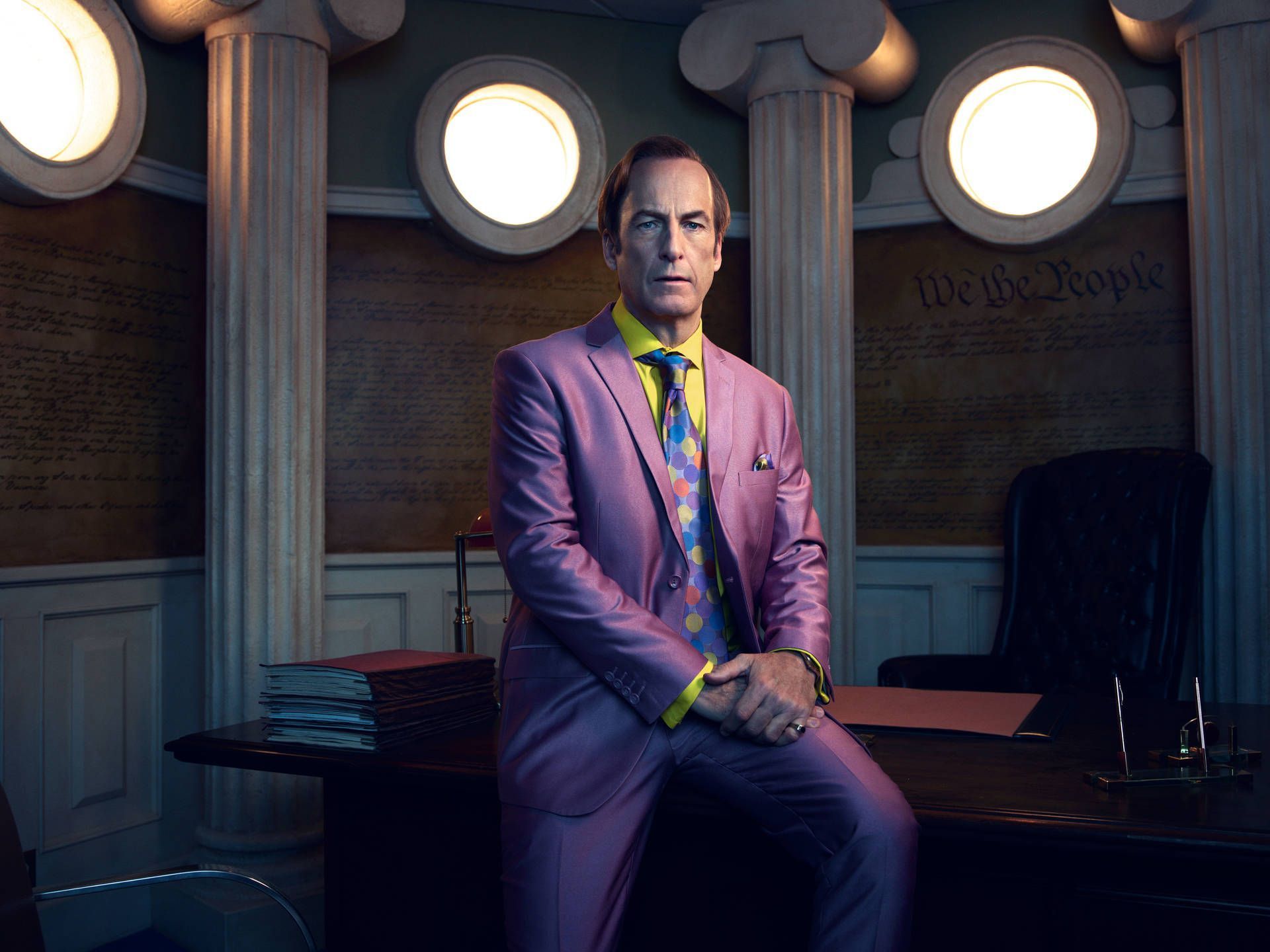 1920x1440 Download Better Call Saul Purple Suit Wallpaper