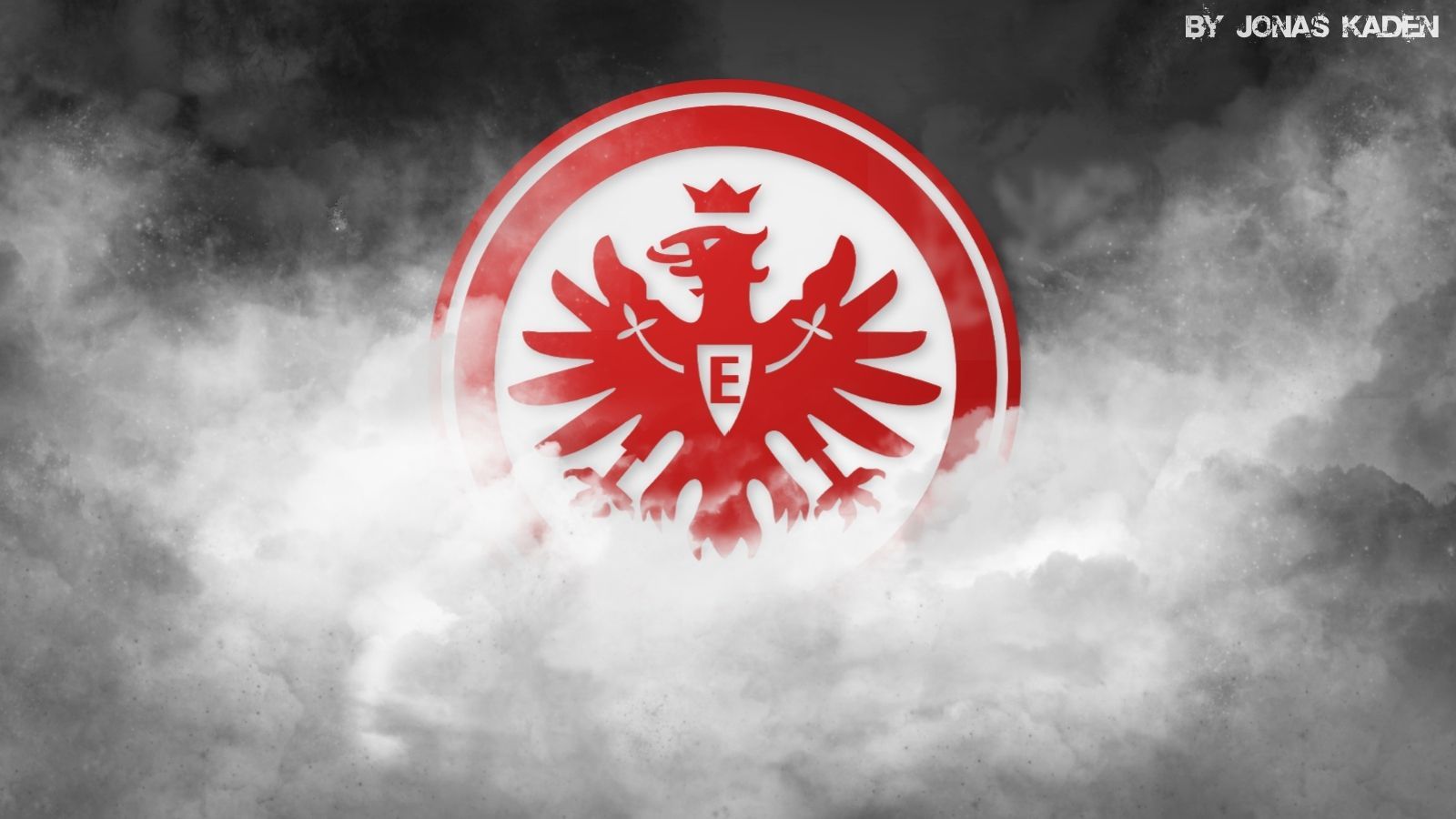 1600x900 eintracht frankfurt wallpaper, red, logo, sky, graphics, flag