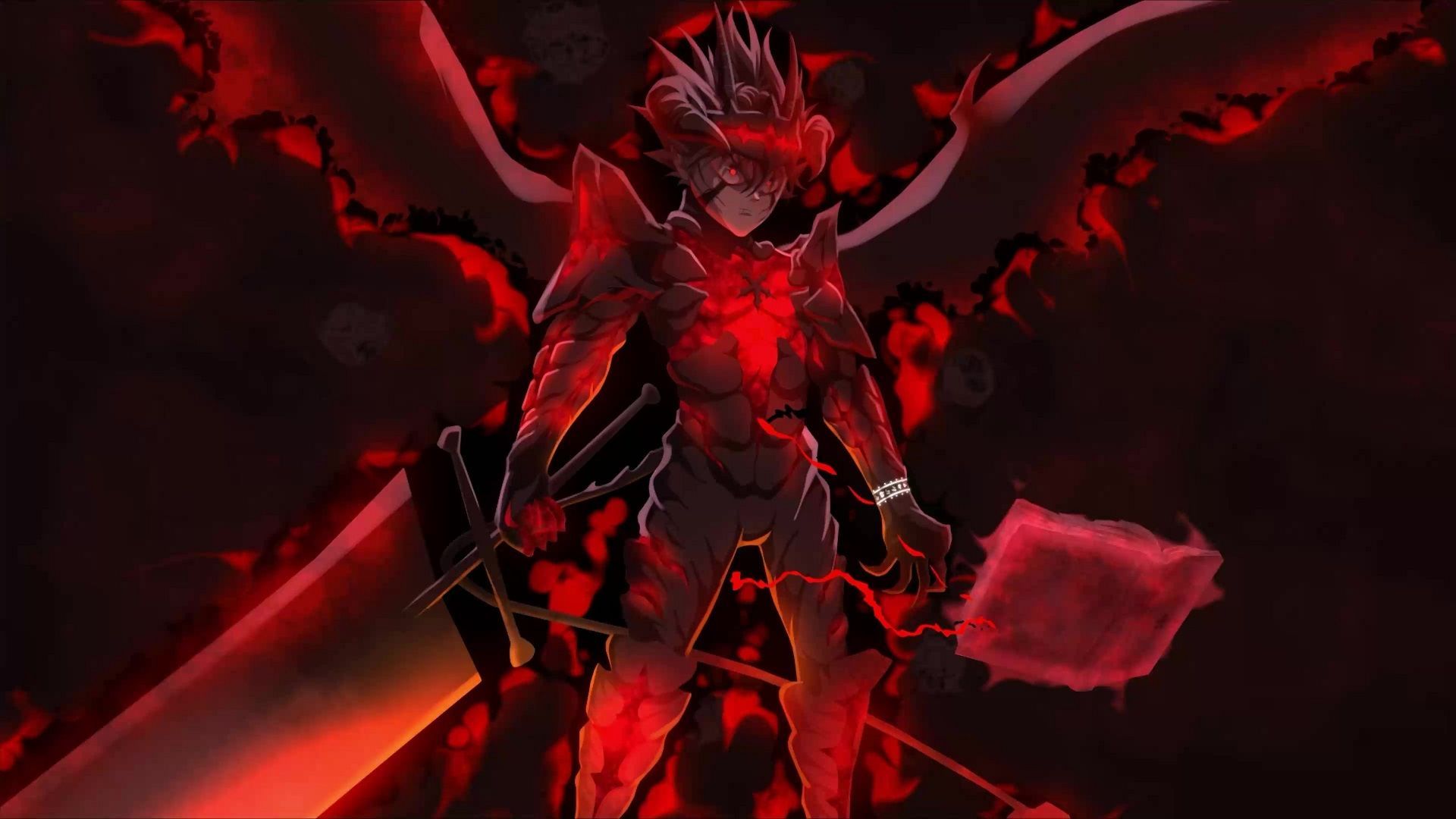 1920x1080 Asta Rage Full Demon Form Black Clover Live Wallpaper