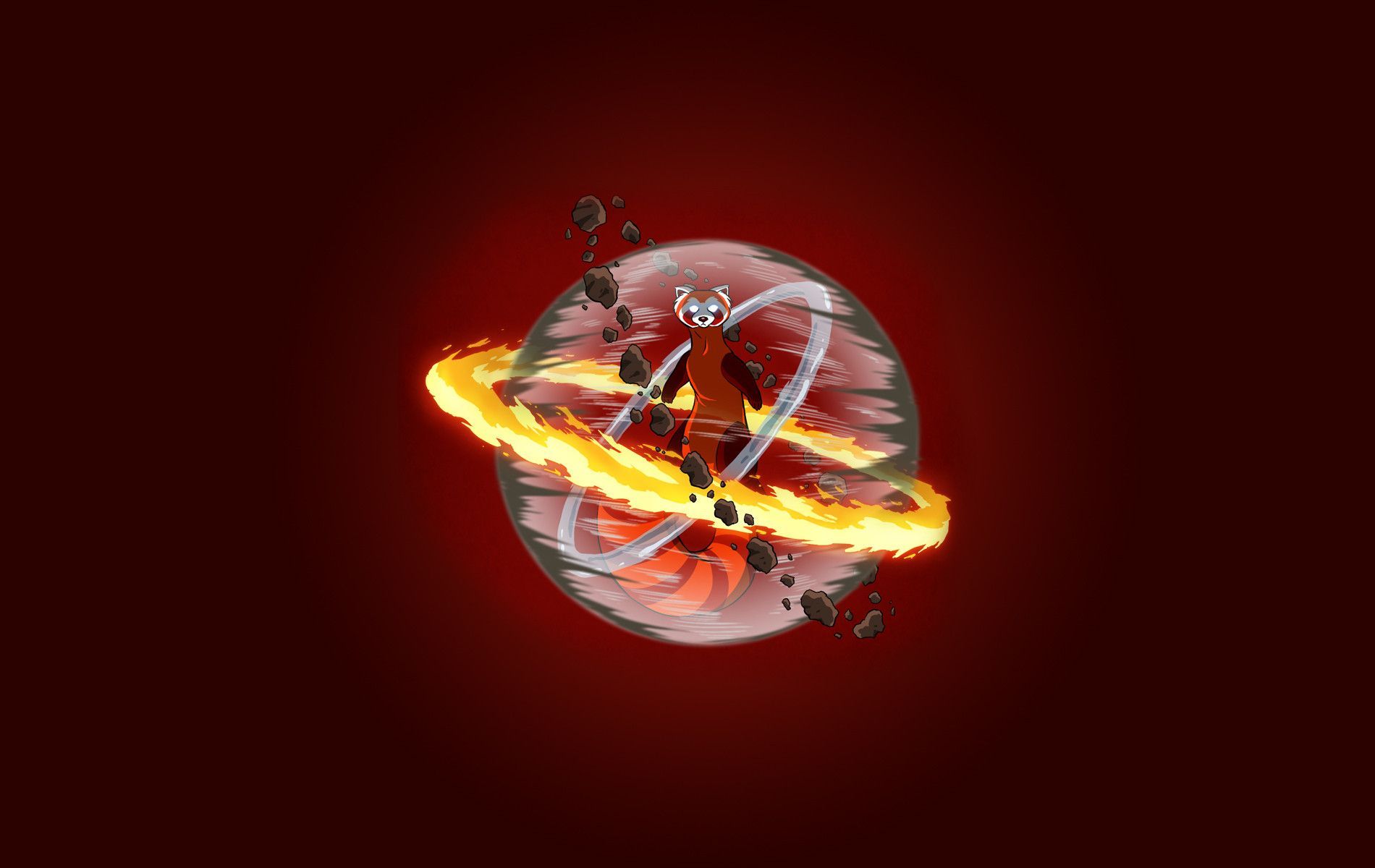 1900x1200 Avatar, anime, red background, spherex1200 Wallpaper