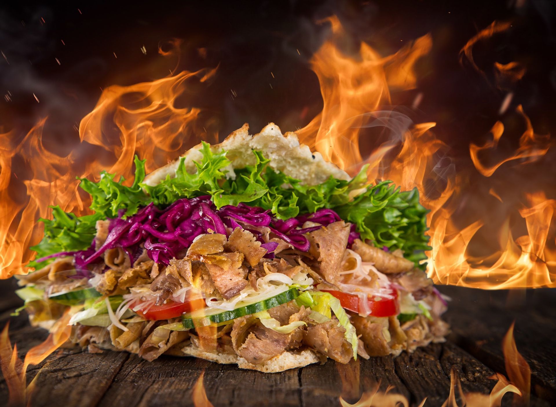 1920x1405 Food Doner kebab HD Wallpaper