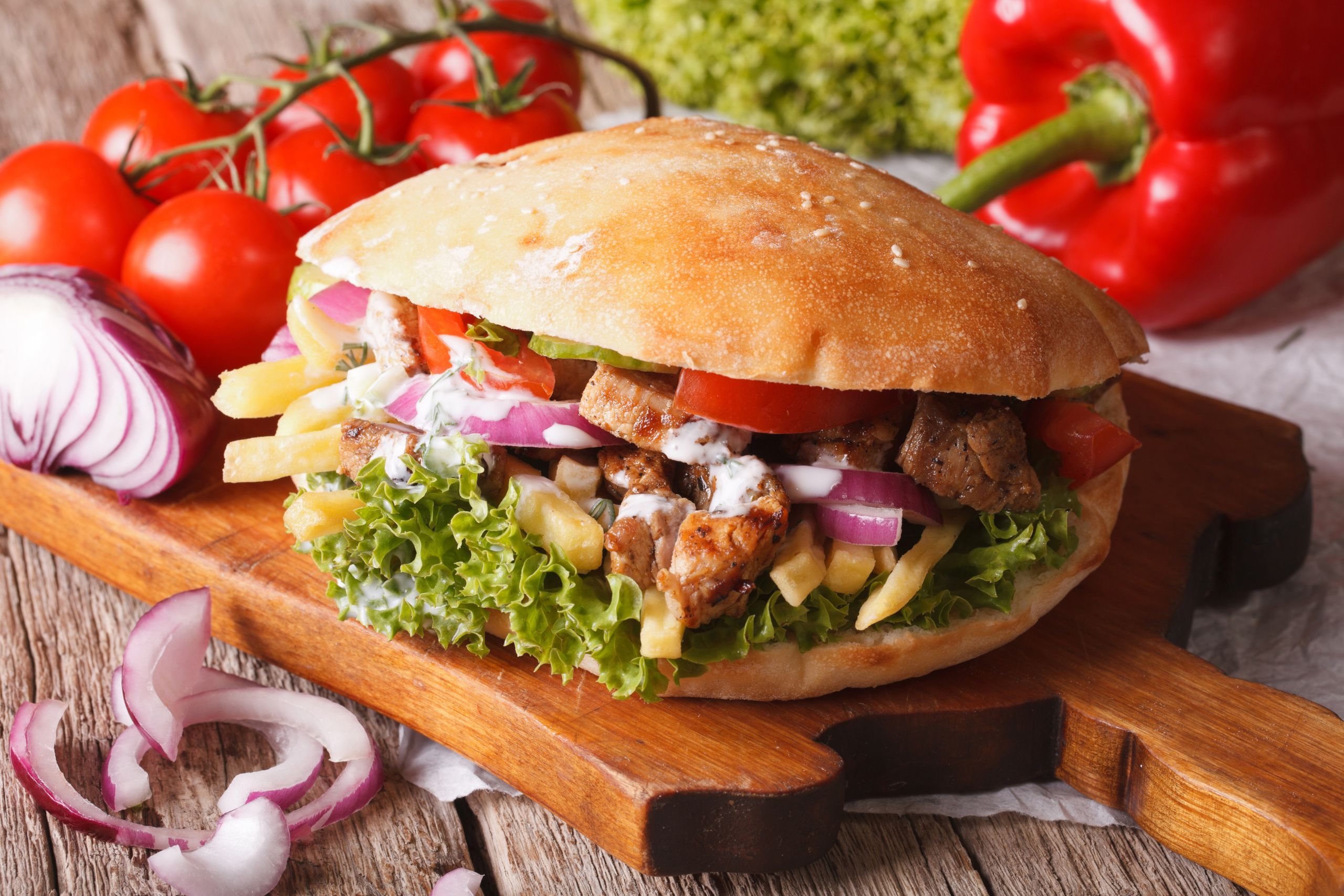 2560x1707 Food Doner kebab HD Wallpaper