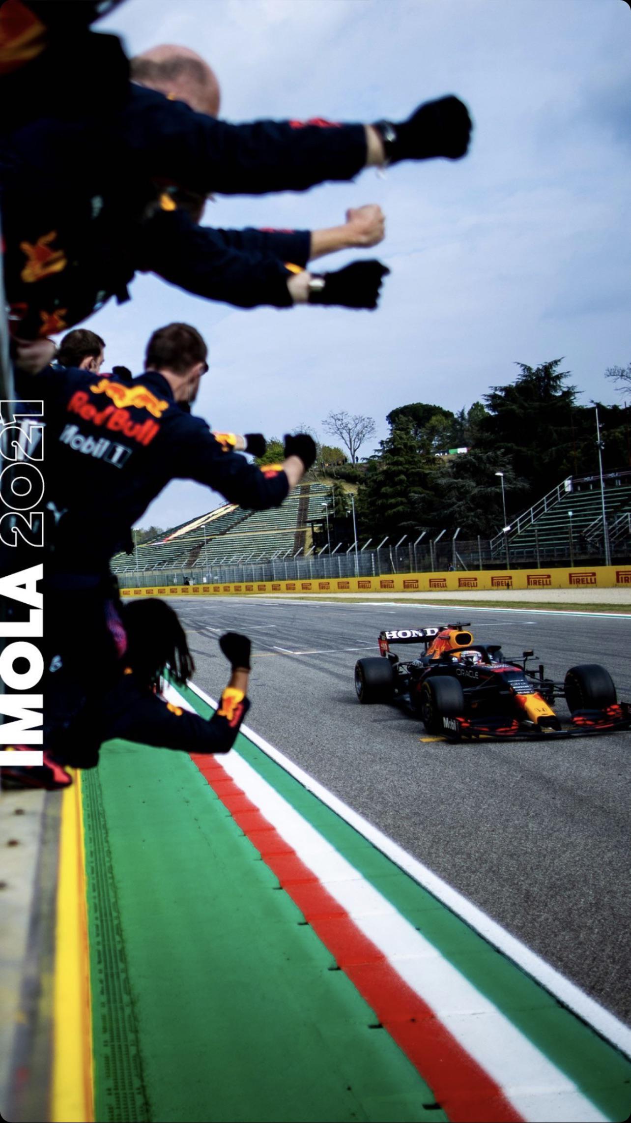 1284x2284 Max Verstappen (Red Bull) Imola Victory wallpaper [1284x2281]