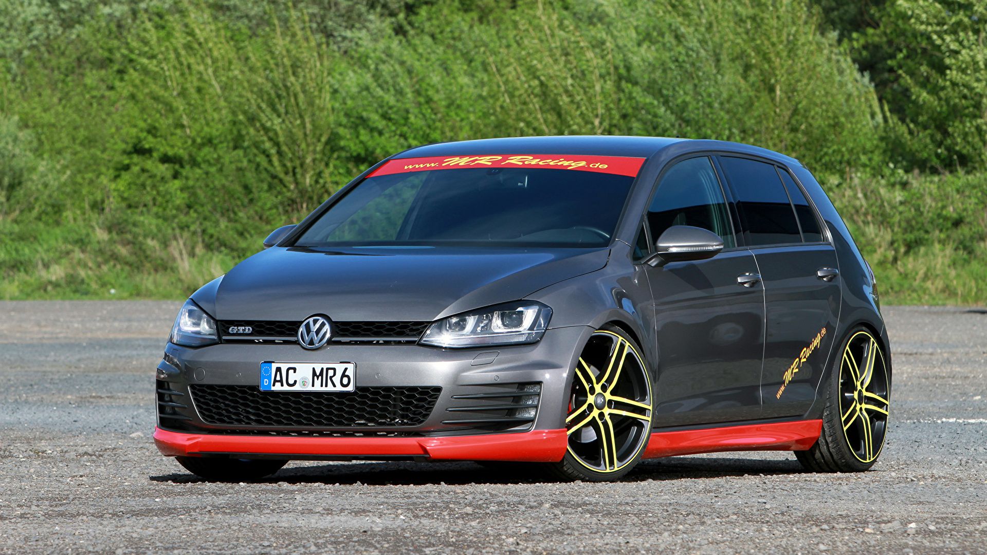 1920x1080 Picture Tuning Volkswagen Golf, GTD, Typ 5G gray 1920x1080