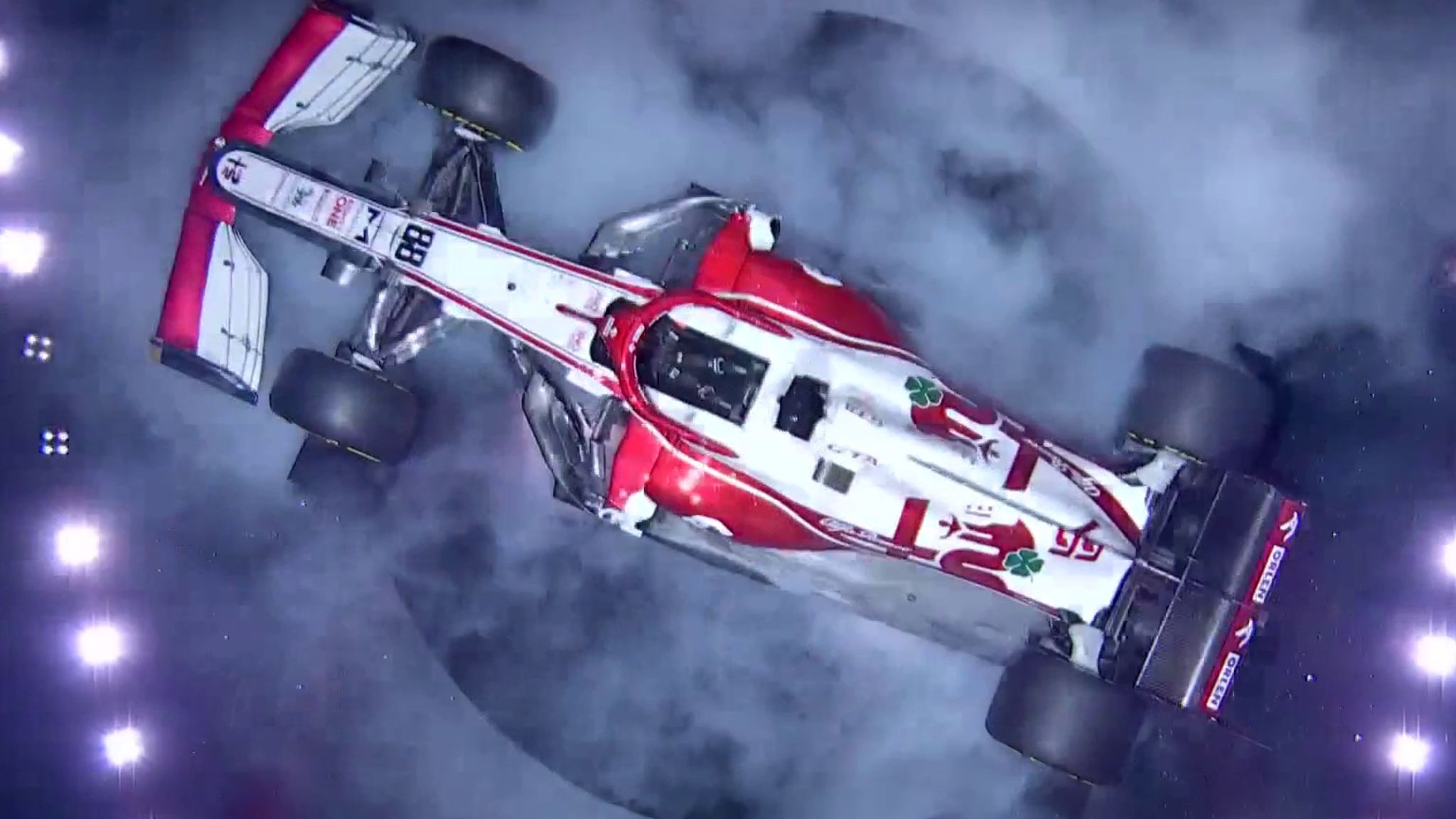 2048x1152 Alfa Romeo launch new 2021 car with dramatic debut ahead of new Formula 1 season