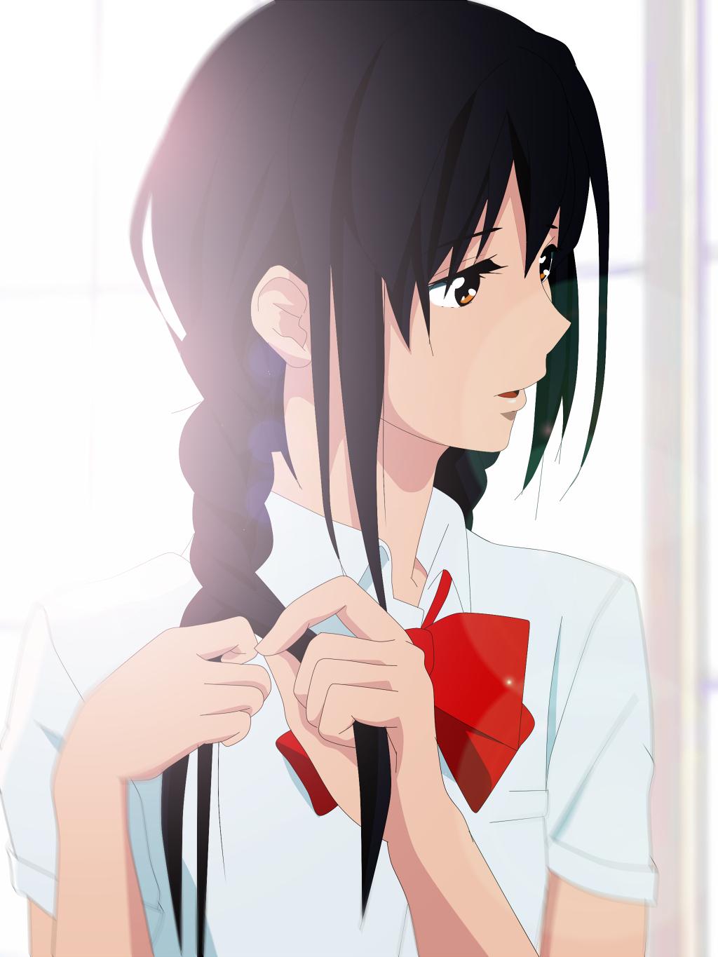 1024x1365 Miyamizu Mitsuha no Na wa. Anime Image Board