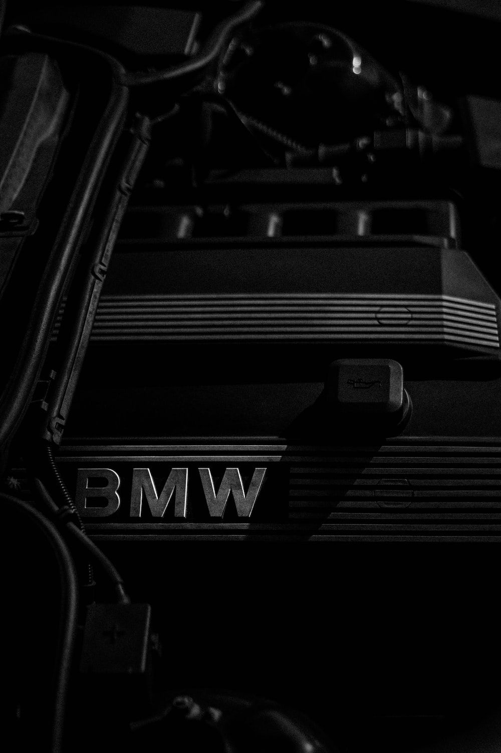 1000x1503 Grayscale photography of BMW emblem photo