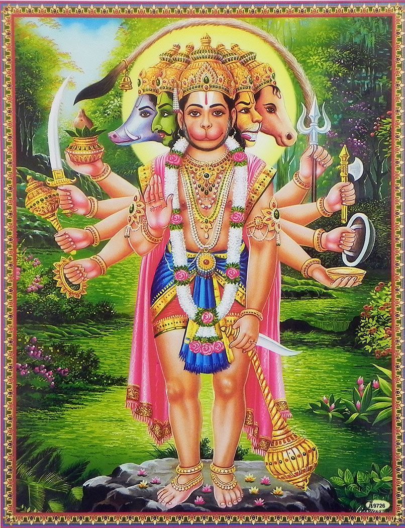 806x1050 Panchamukhi Hanuman. Hanuman, Lord hanuman wallpaper, Anjaneya