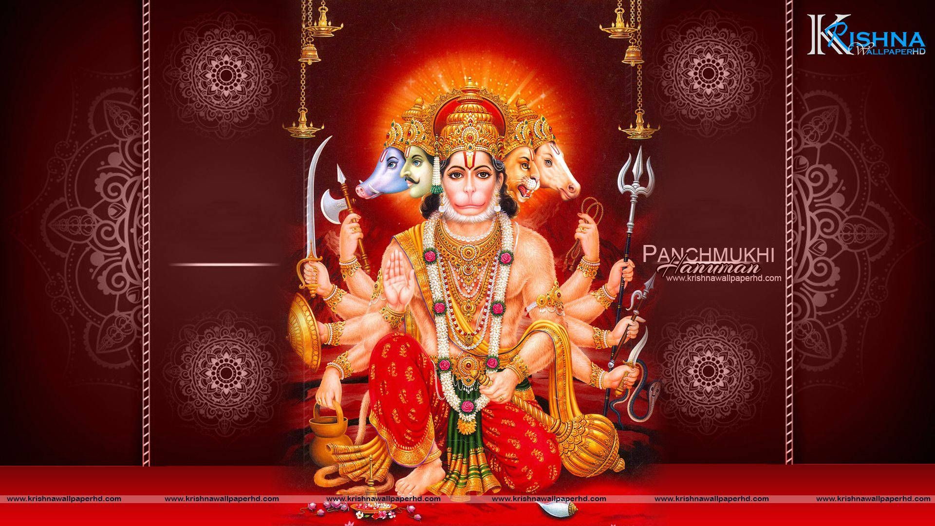 1920x1080 Download Hanuman Ji HD With Faces Wallpaper