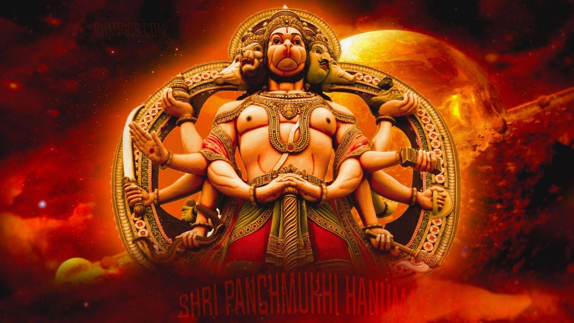 1920x1080 Download Hindu Deity Panchmukhi Hanuman Status Wallpaper