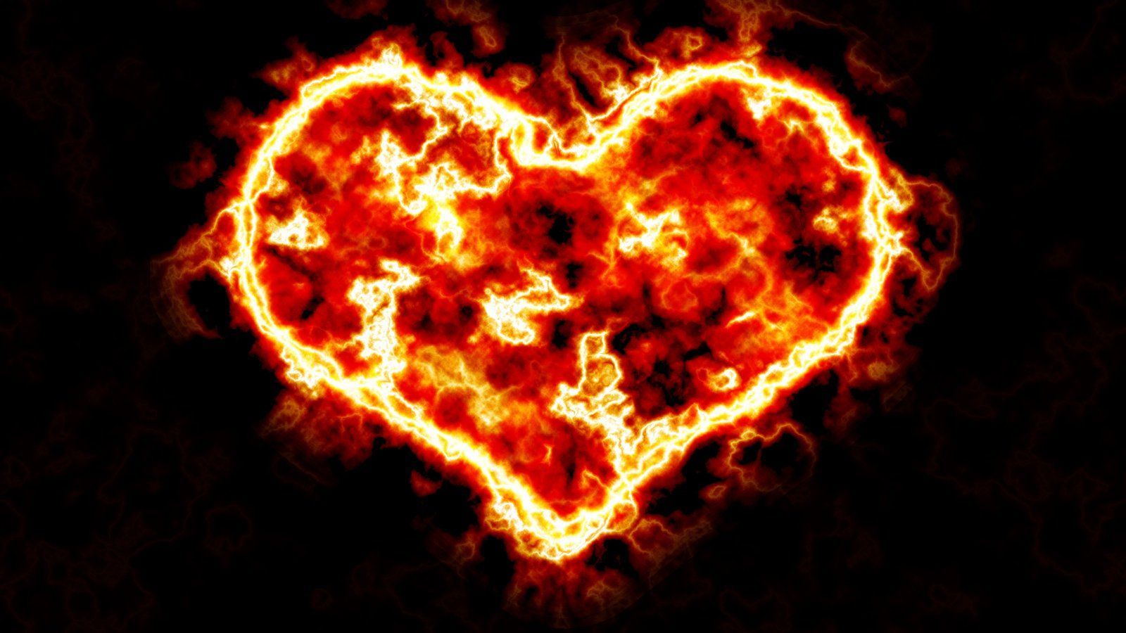 1600x900 Burning Heart Free Photo Download