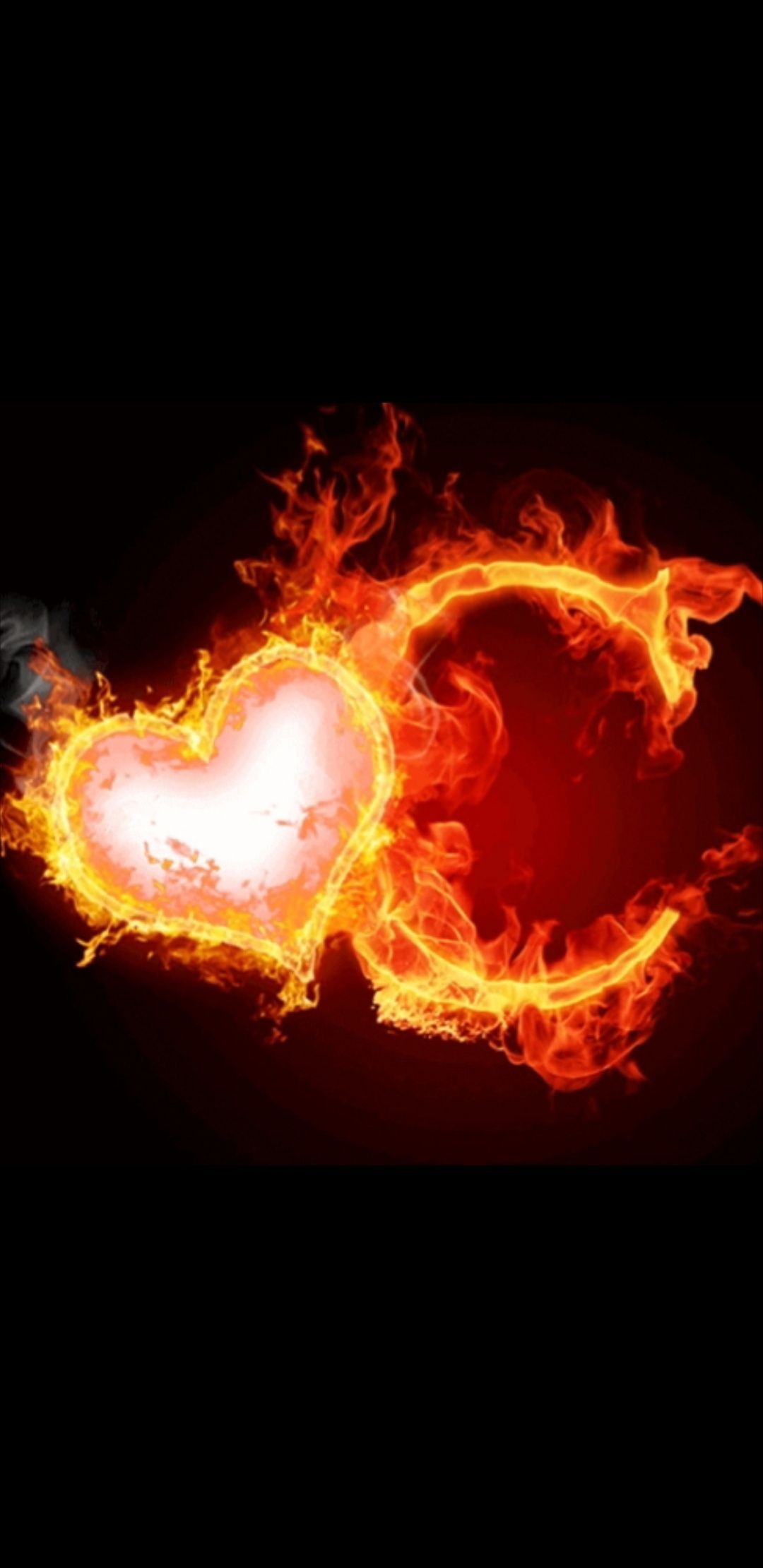 1080x2220 Burning heart Wallpaper Download