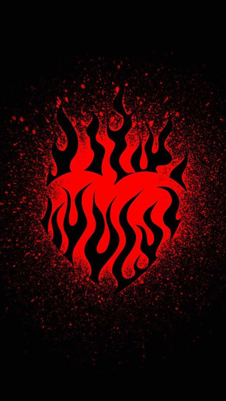 736x1308 Burning Heart iPhone Wallpaper Wallpaper. Heart iphone wallpaper, iPhone wallpaper, iPhone homescreen wallpaper