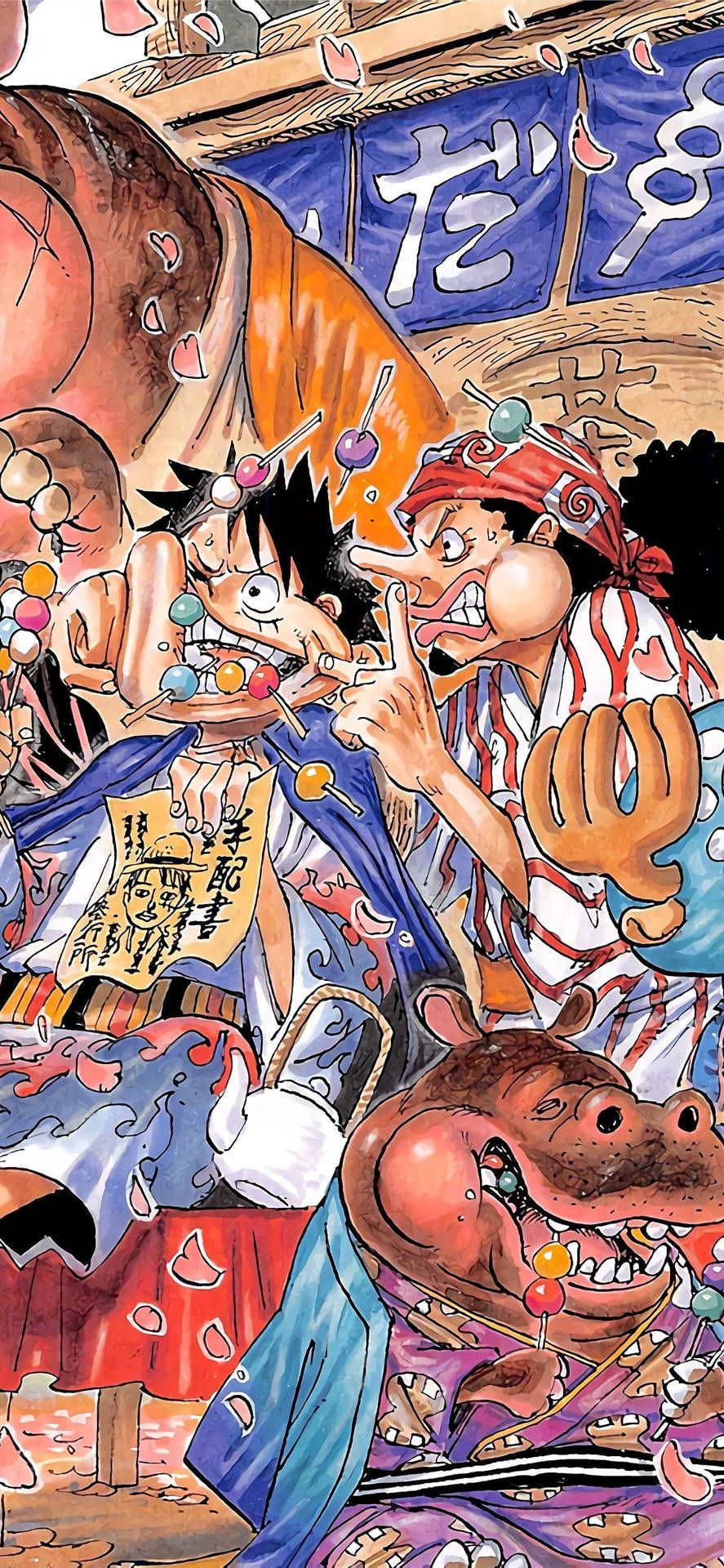 887x1920 Manga iPhone One Piece Wallpaper