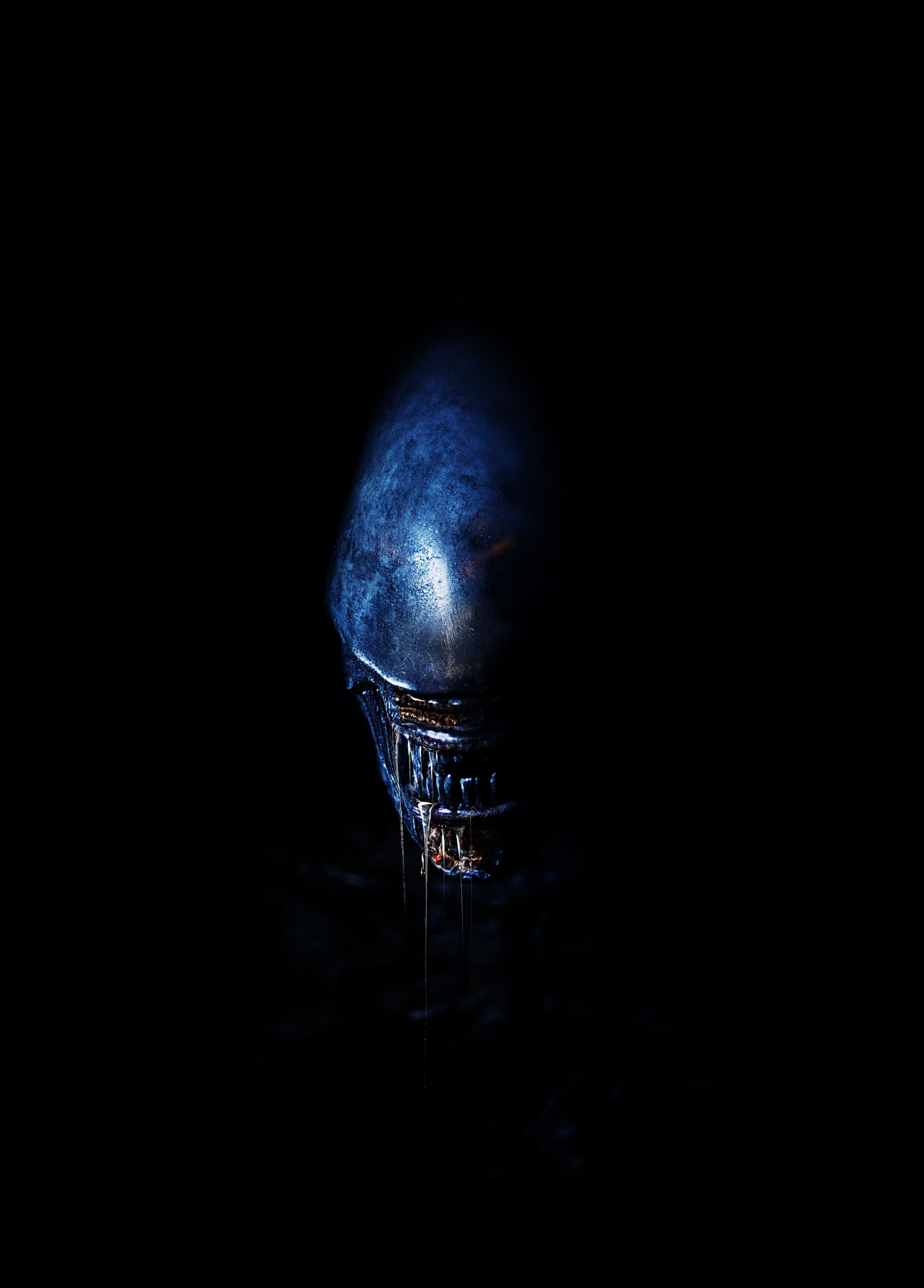 4950x6900 Picture Alien: Covenant monster film Black background 4950x6900