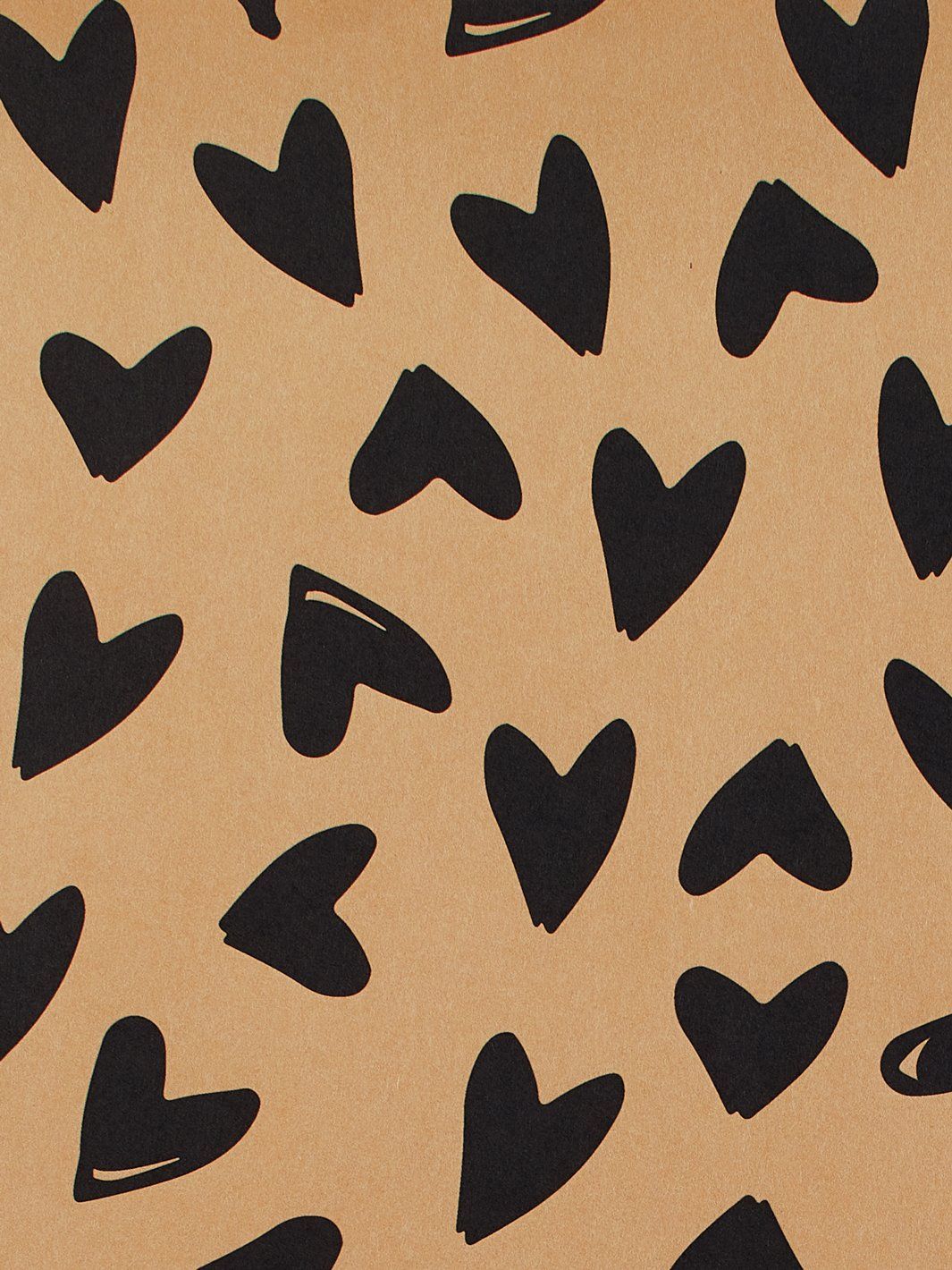 1065x1420 Scattered Hearts' Kraft' Wallpaper