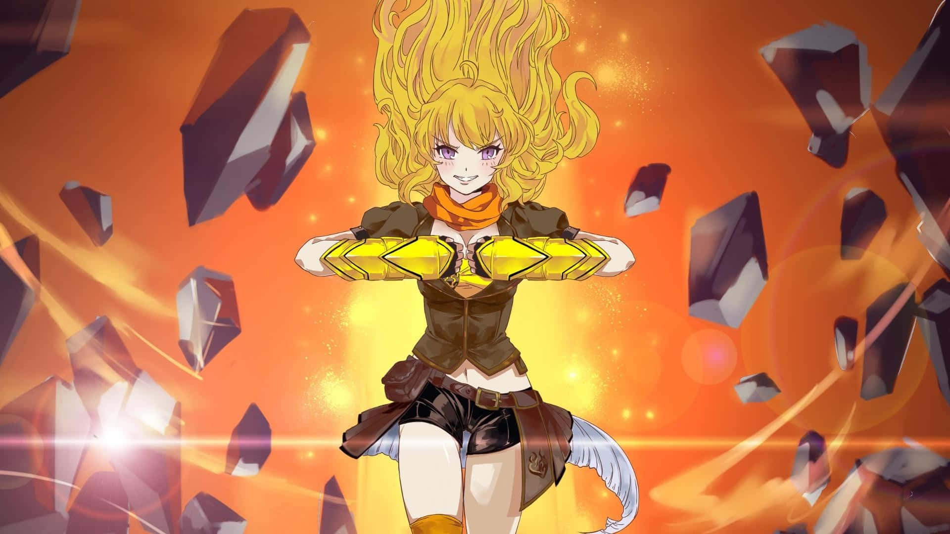 1920x1080 Download 4 of the RWBY characters Rose, Weiss Schnee, Blake Belladonna, and Yang Xiao Long