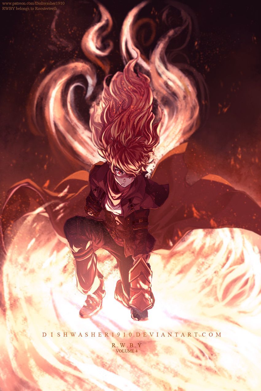 850x1275 yang xiao long (rwby) drawn