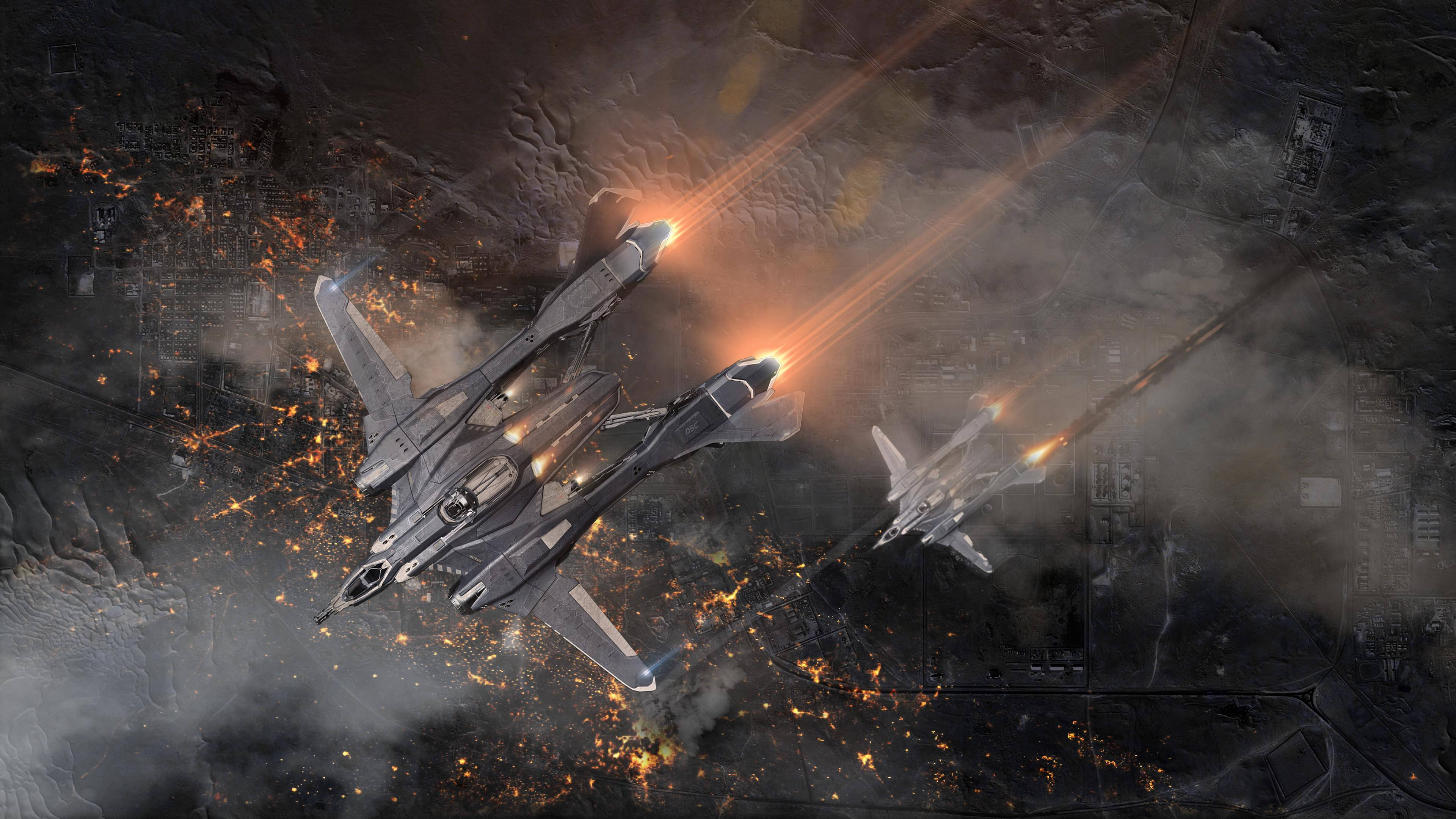 3840x2160 Download Star Citizen Mothership HD Wallpaper