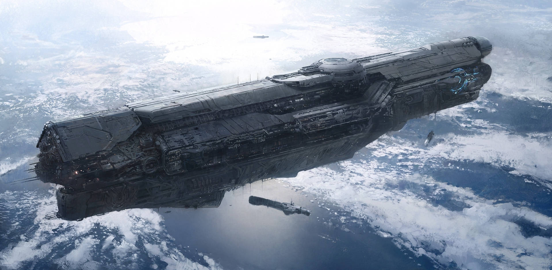 1920x940 Download Halo 4 Unsc Infinity Mothership Wallpaper