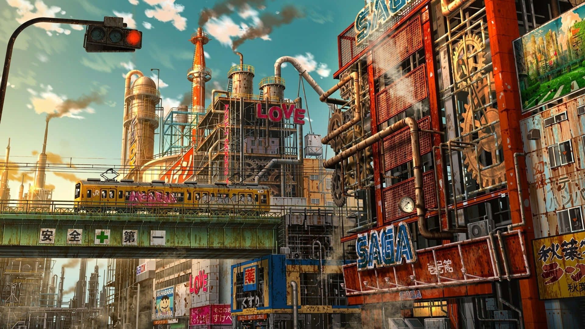 1920x1080 Download Illuminating the City of Tokyo with 4K Anime Art Wallpaper