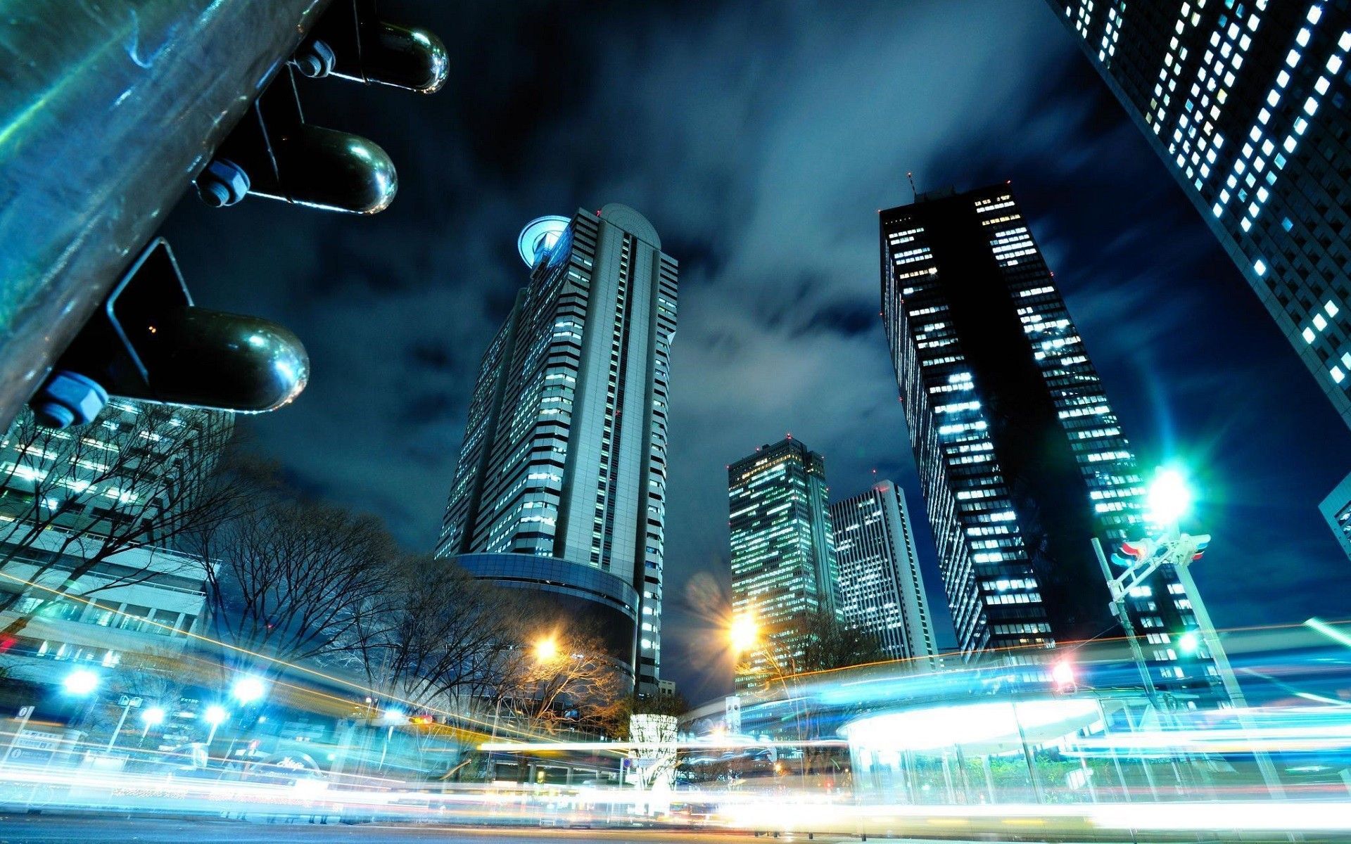 1920x1200 Buildings Skyscrapers Tokyo Timelapse Night Lights wallpaperx1200