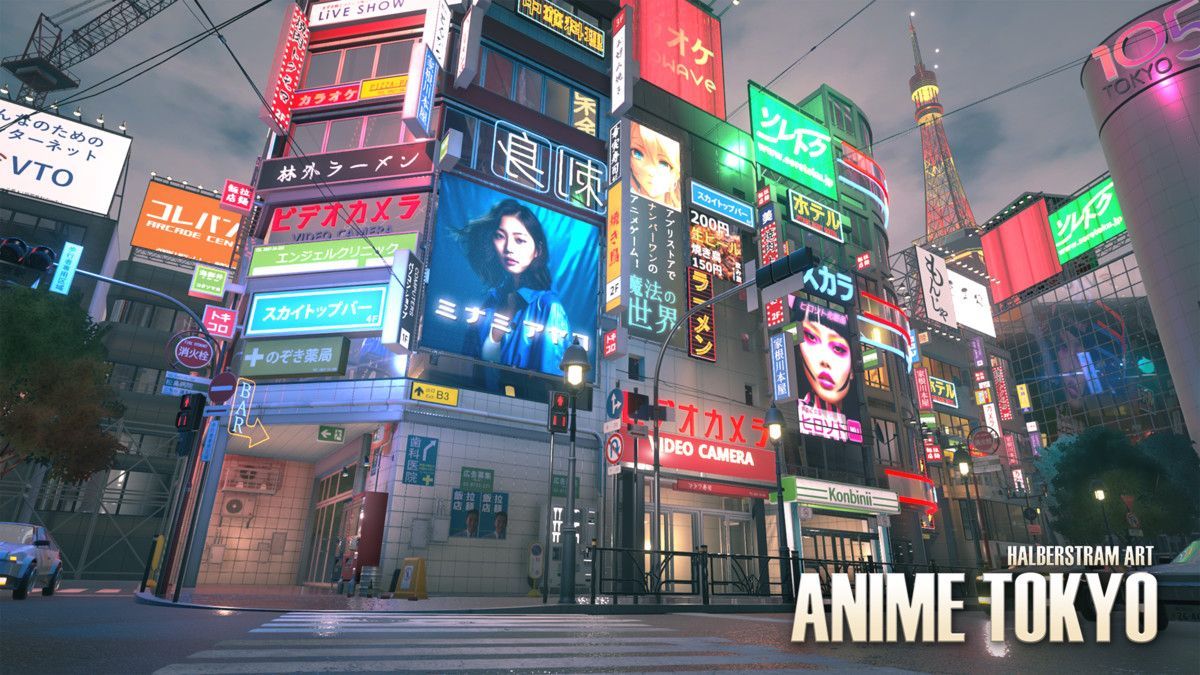 1200x675 Anime Tokyo (Japanese City)D Urban. Unity Asset Store