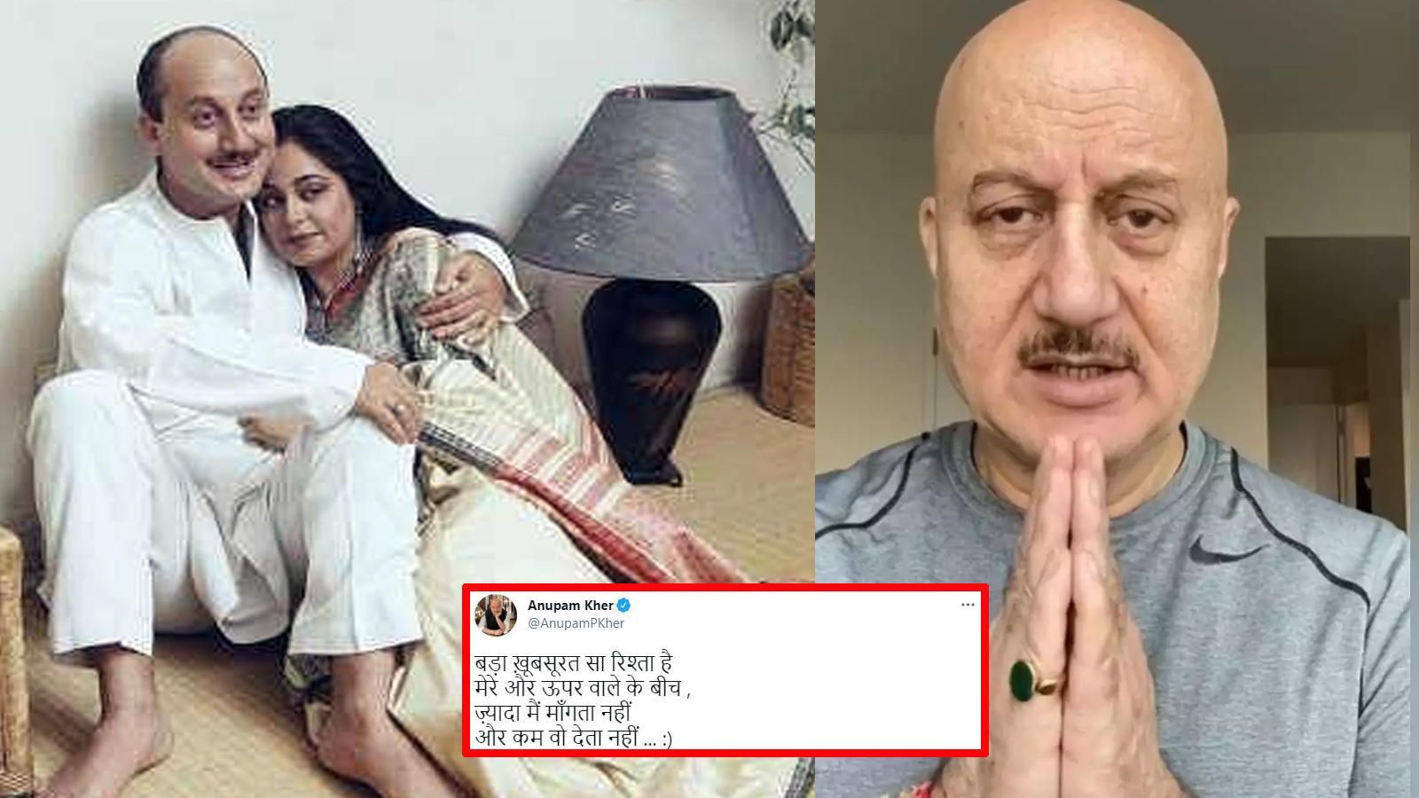 1600x900 After confirming Kirron Kher is diagnosed with blood cancer, Anupam Kher pens a note on his relationship with God. Hindi Movie News of India