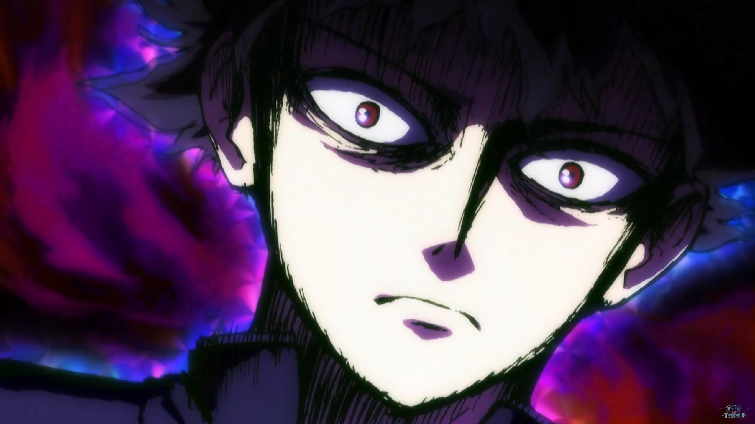 2560x1440 Shigeo Kageyama 100% Rage Mob Psycho 100 4K 3840x2160 Wallpaper
