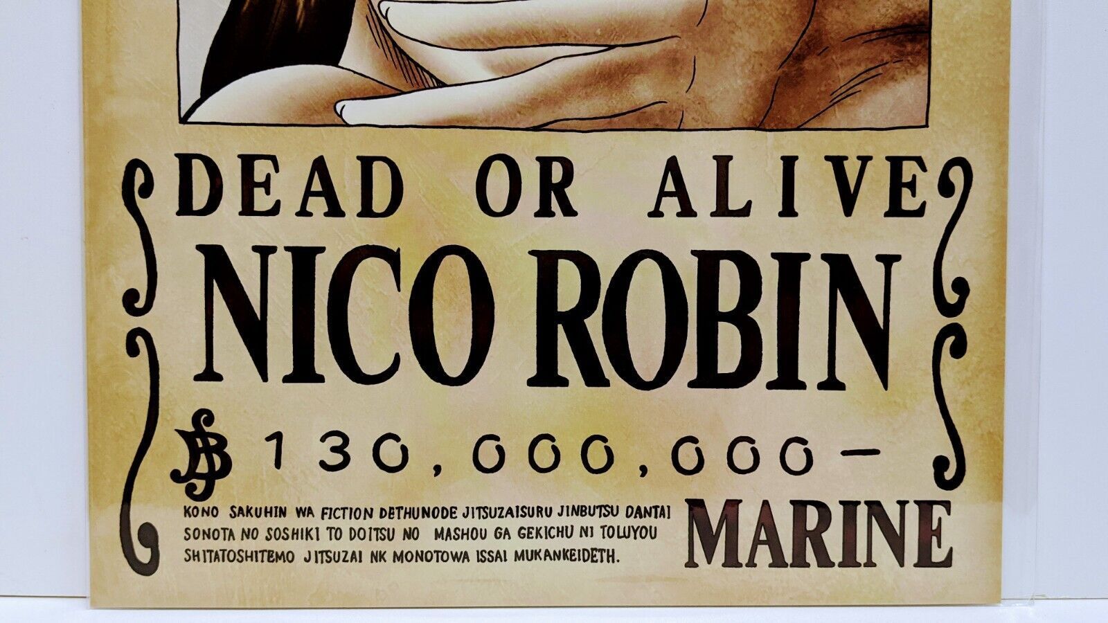 1600x900 ONE PIECE WANTED POSTER ROBIN NEWS OFFICIAL MUGIWARA STORE BRAND NEW F S!