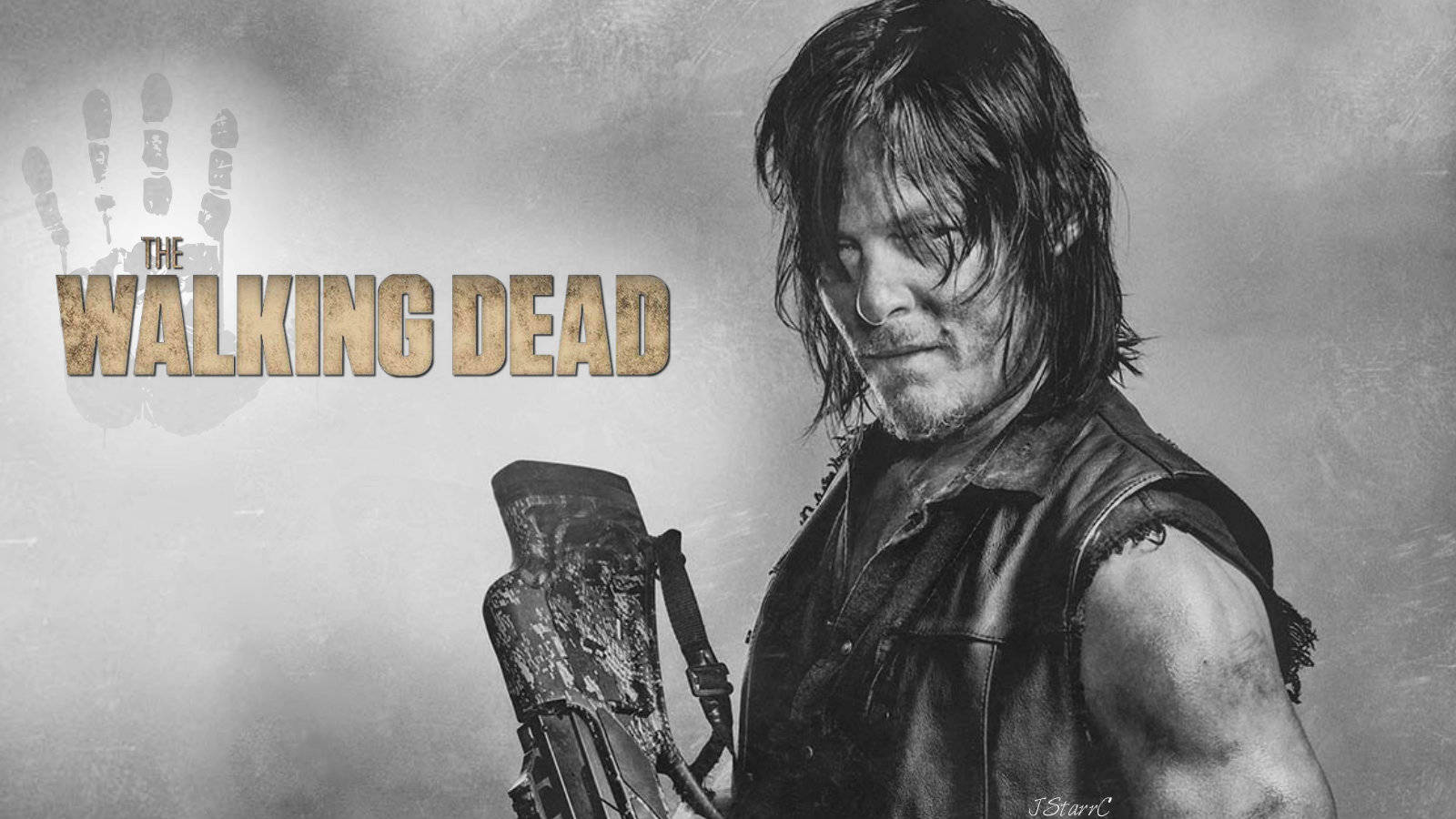 1600x900 Download Daryl Dixon from Walking Dead. Wallpaper