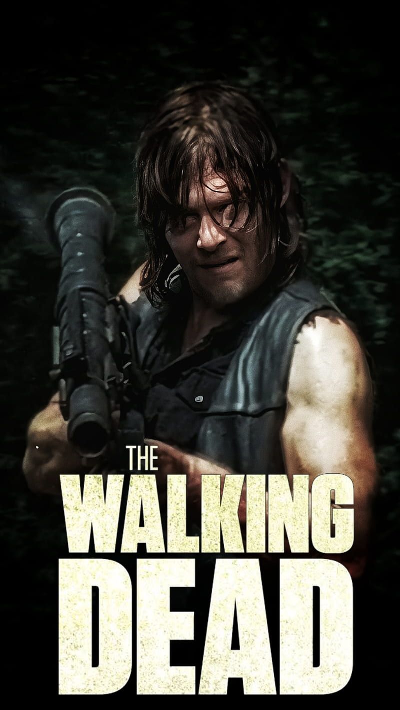 800x1421 The Walking Dead, black, daryl, daryl dixon, glenn, rick grimes, twd, HD phone wallpaper