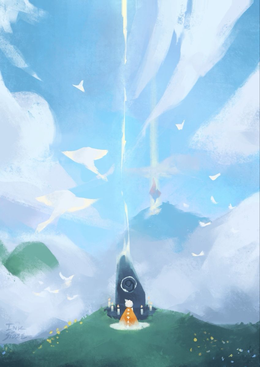 849x1200 sky children of the light wallpaper