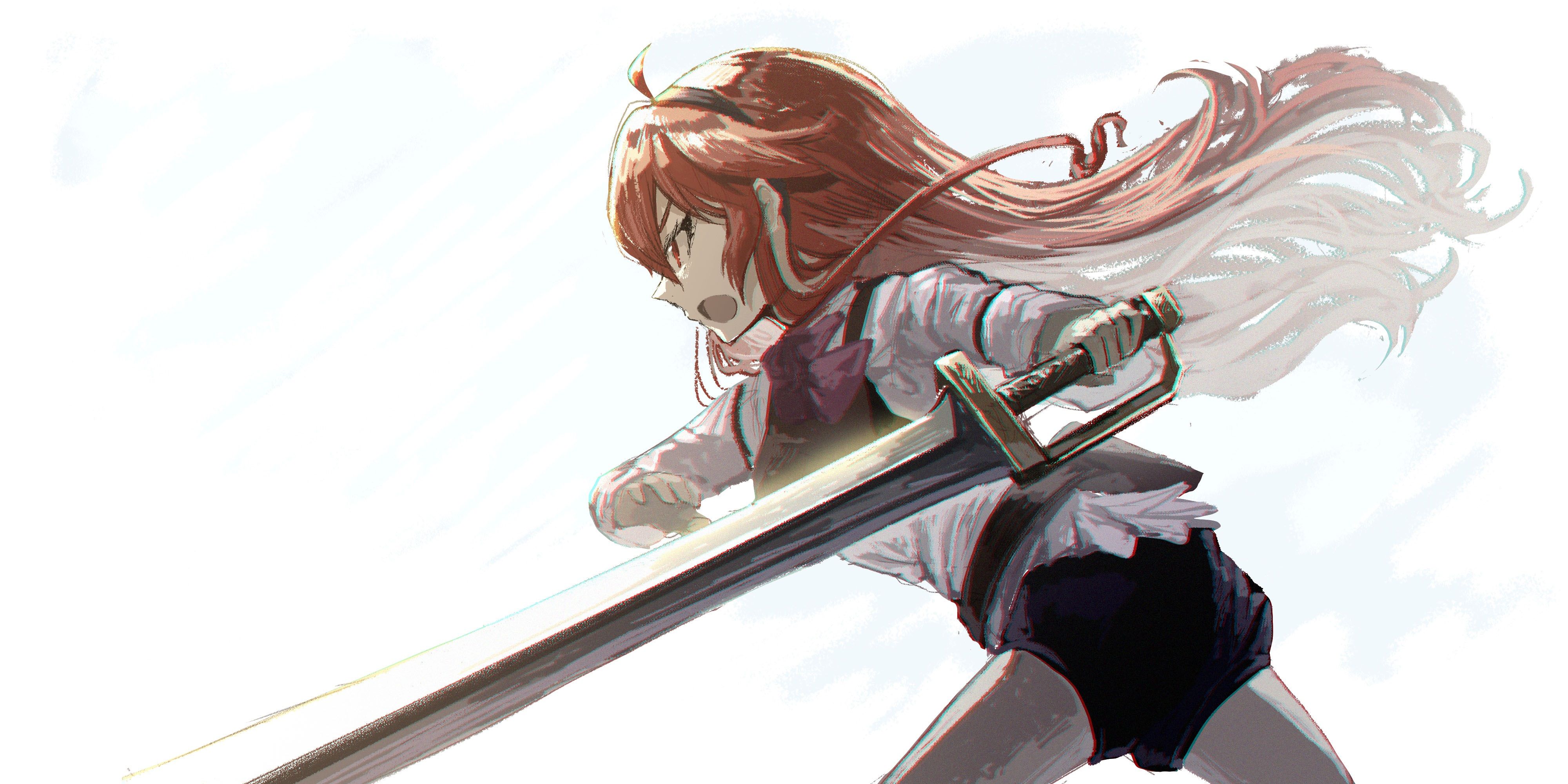 4000x2000 HD desktop wallpaper: Anime, Mushoku Tensei: Jobless Reincarnation, Eris Boreas Greyrat download free picture