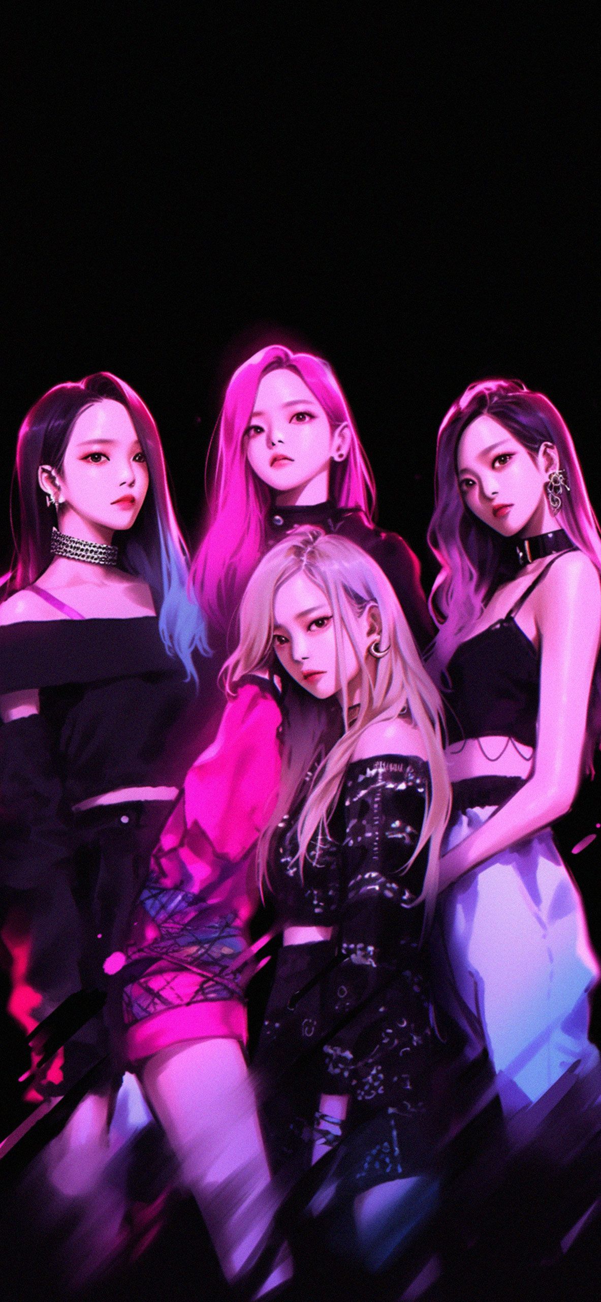1183x2560 Blackpink Aesthetic Dark Wallpaper Dark Wallpaper HD